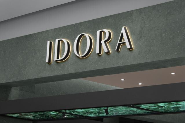Backlit Retail Sign Mockup
