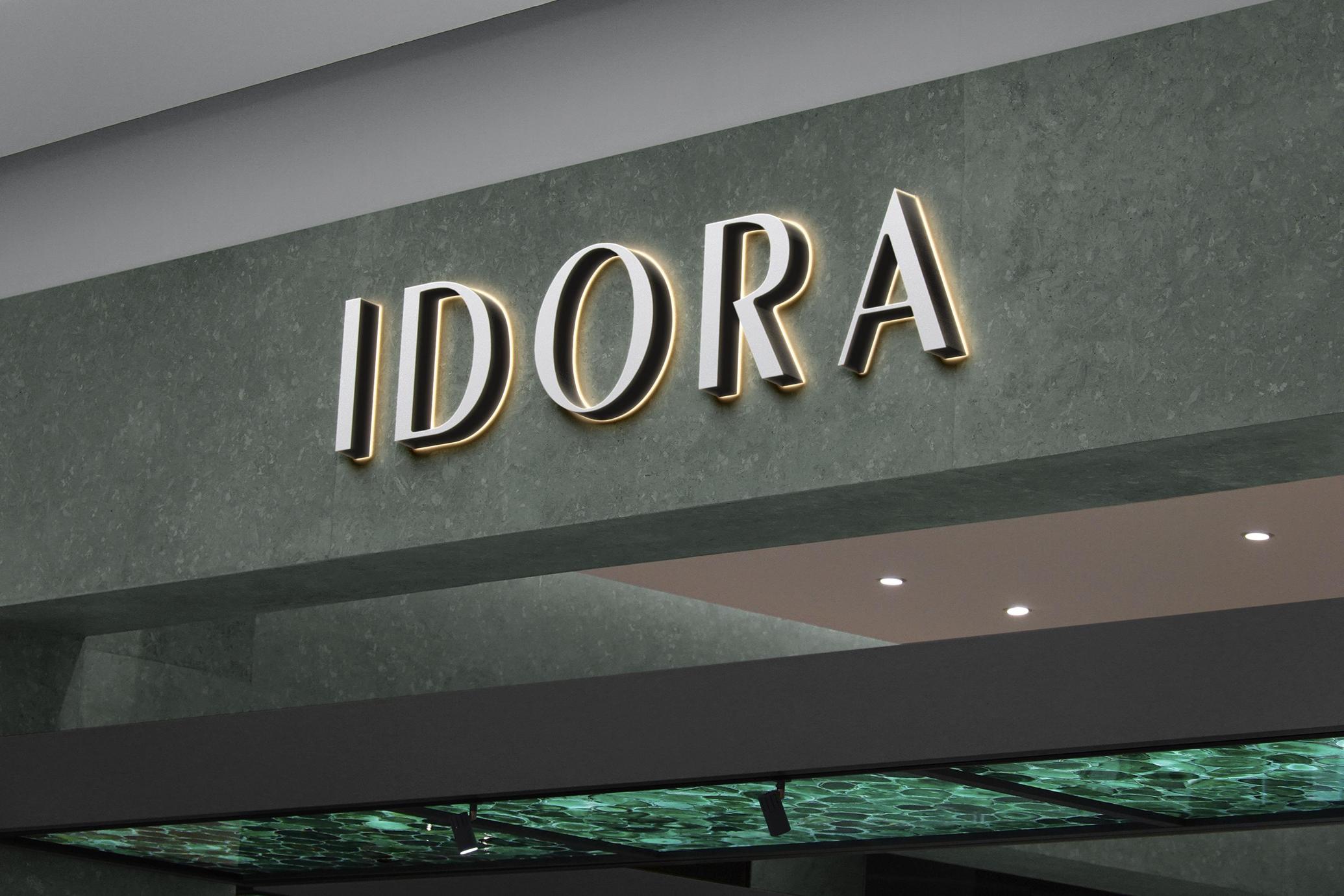 Backlit Retail Sign Mockup