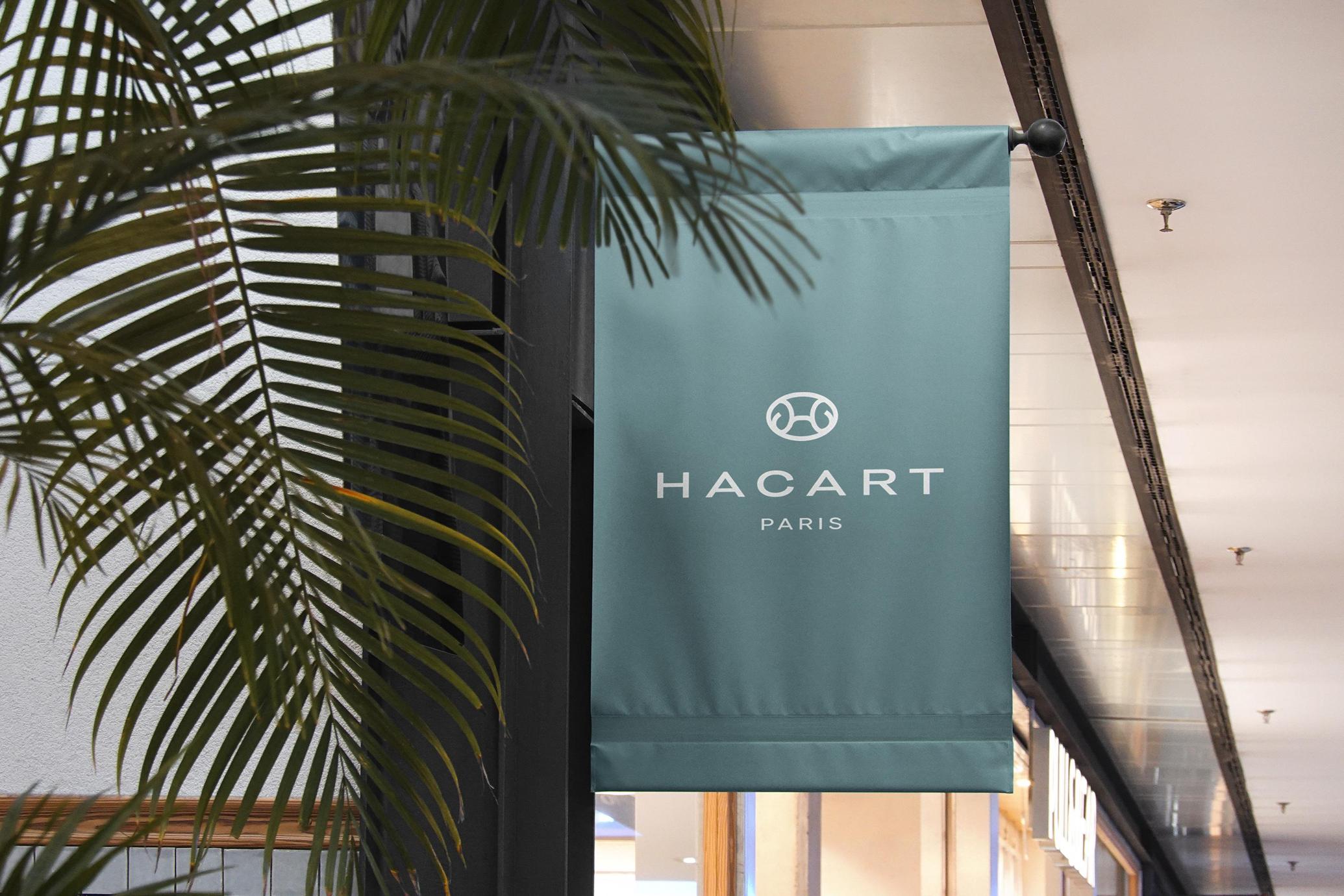 Hanging Fabric Banner Sign Mockup