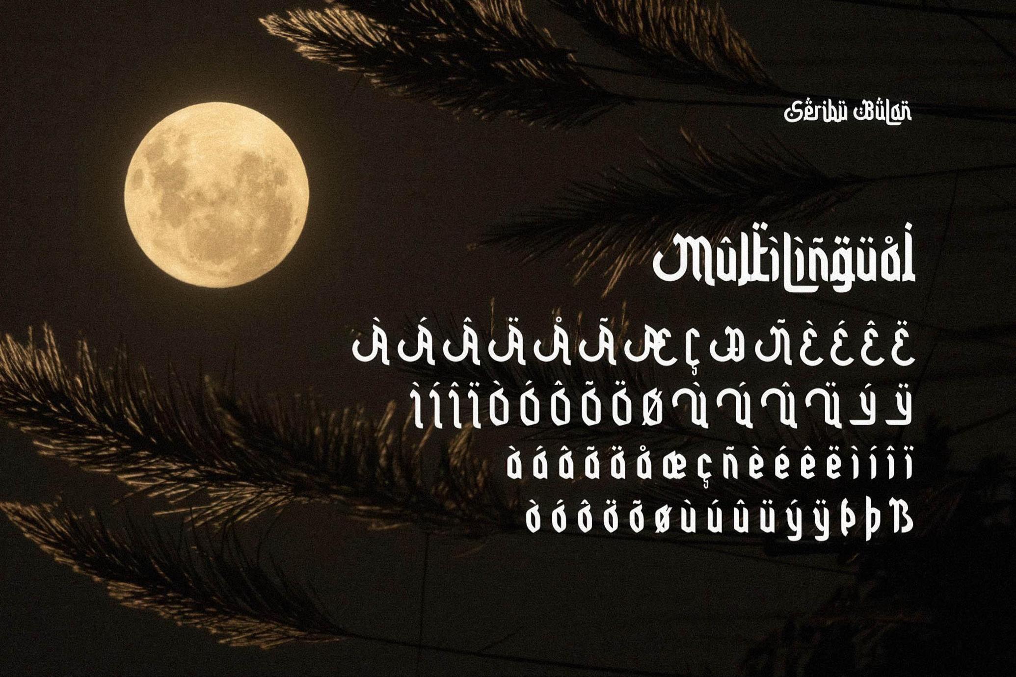 Seribu Bulan - Arabic Font