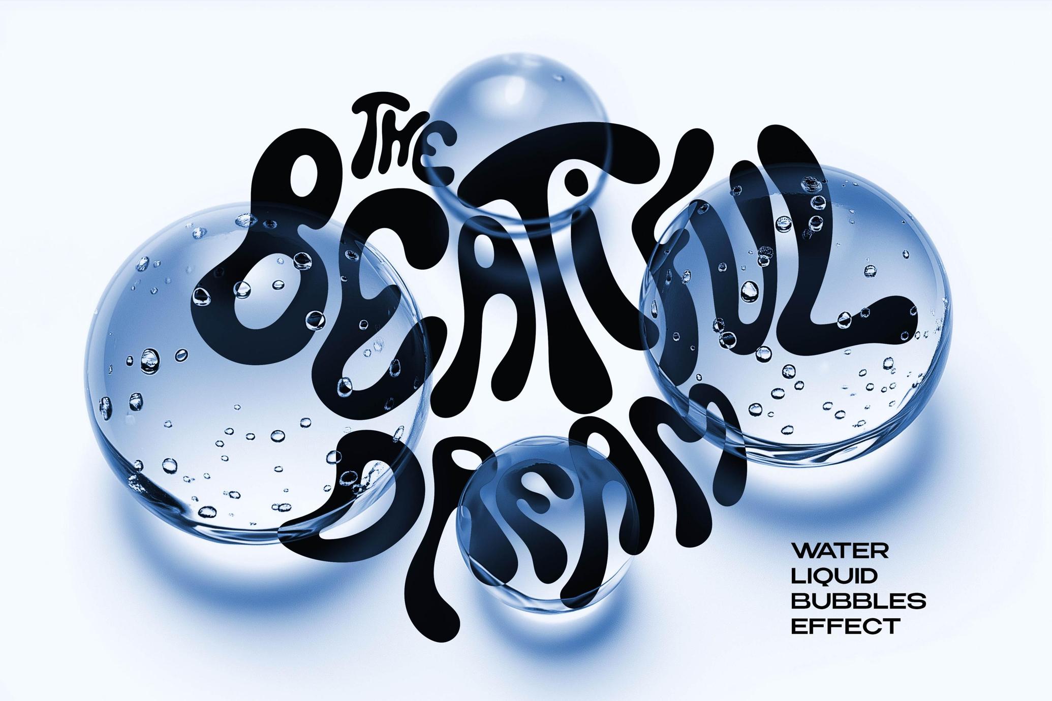 Water Liquid Bubbles Effect