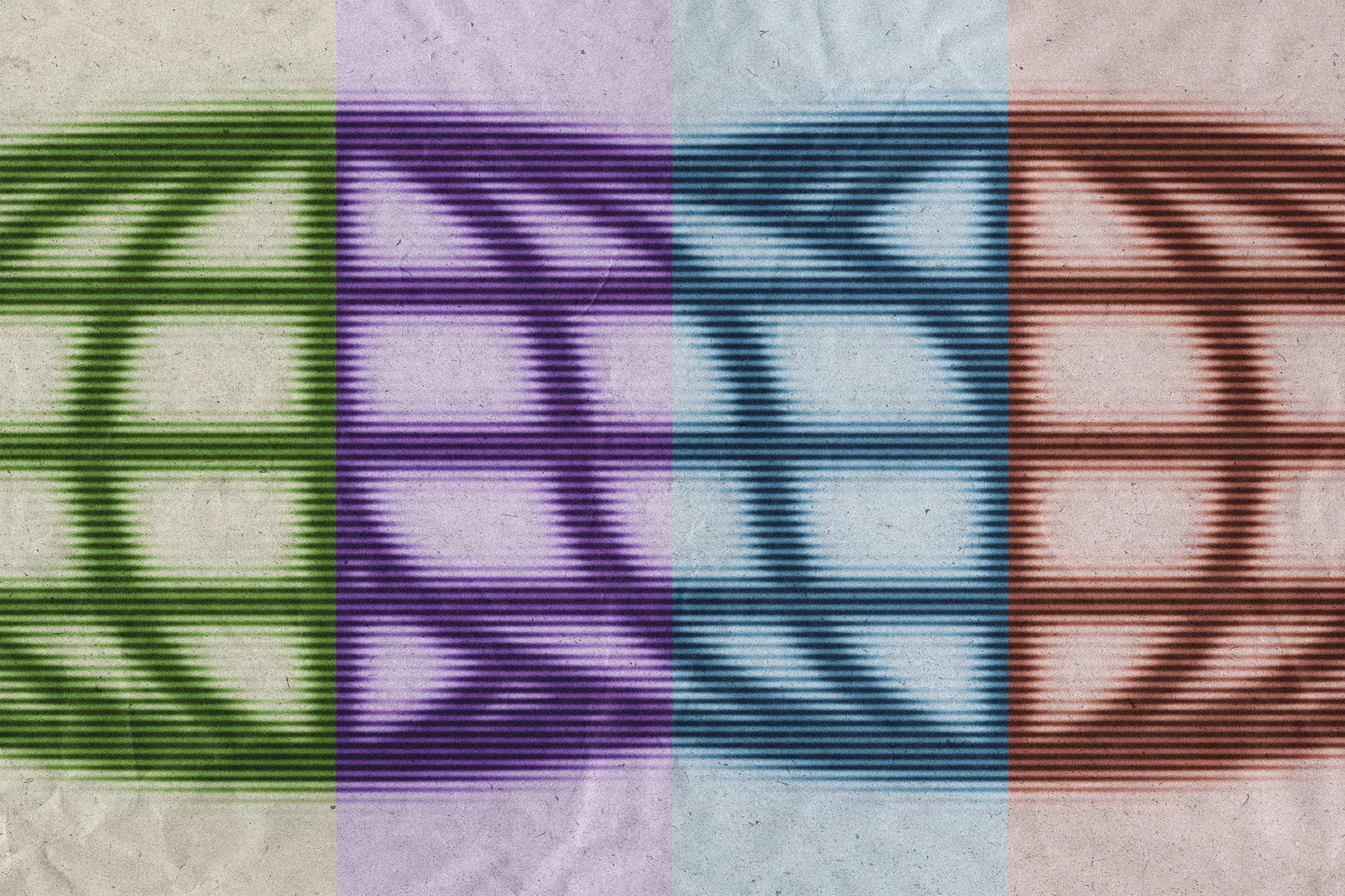 Lined Halftone Text Effect