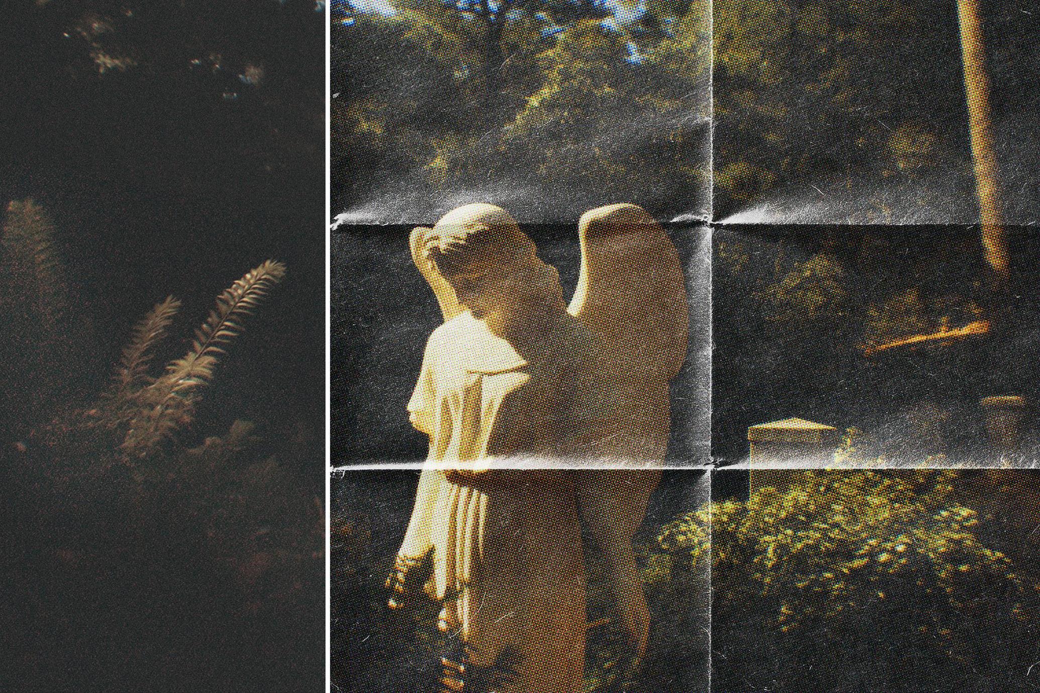 Folded Paper Retro Effect