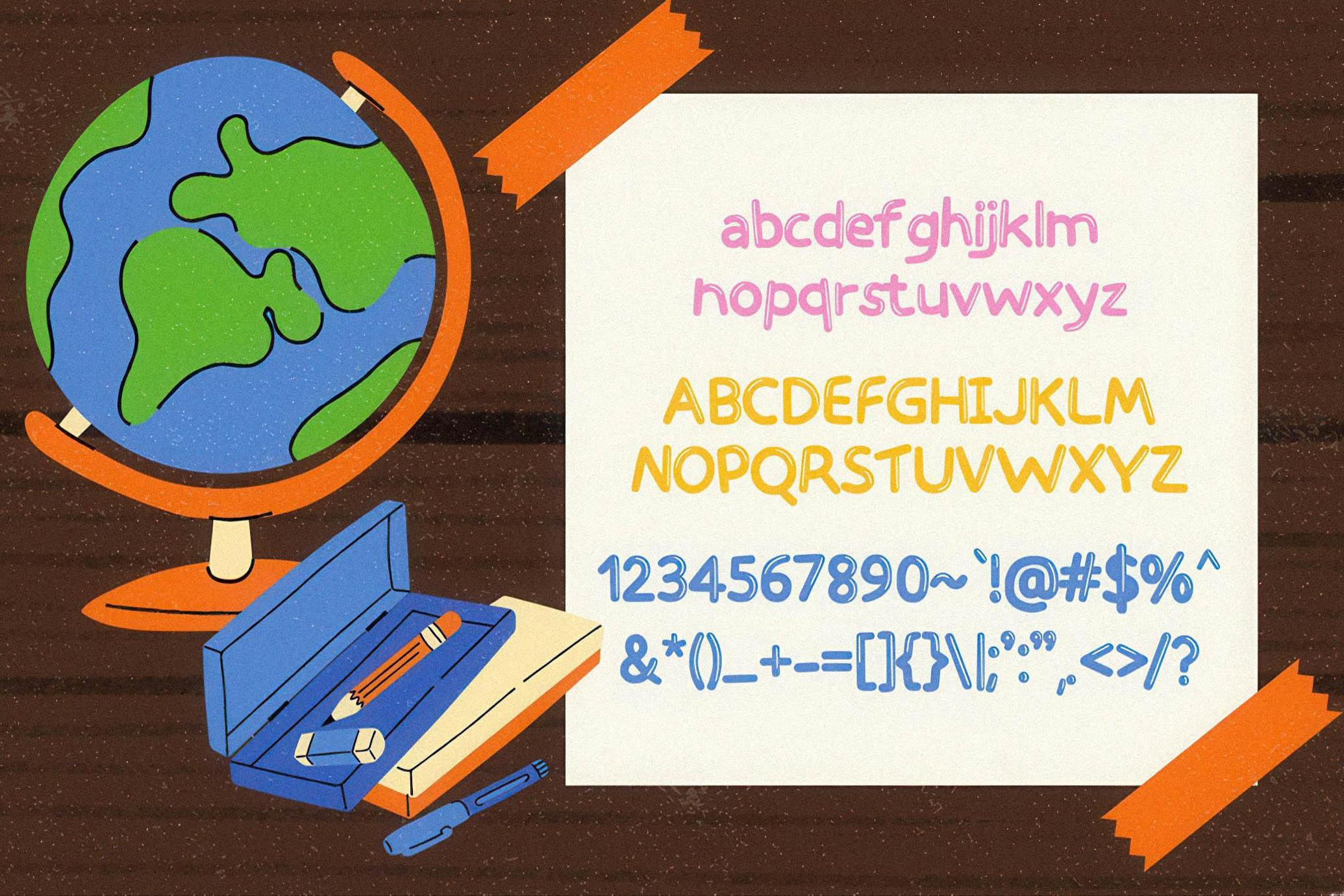 Airy Alphabet - Cute Quirky Font