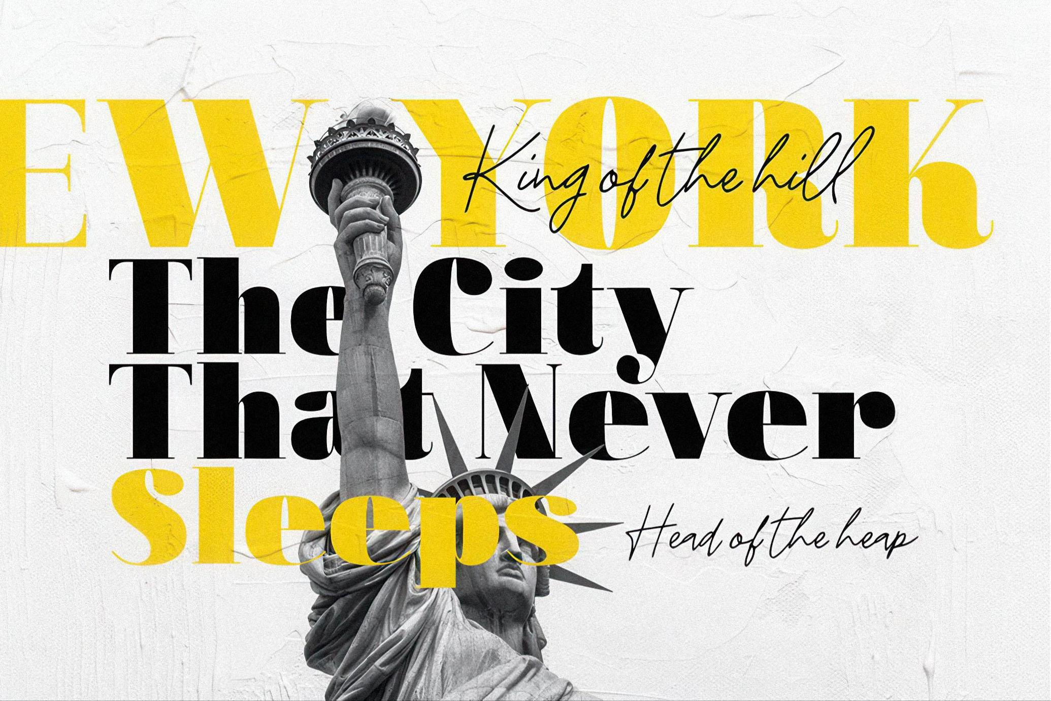 Walking Broadway - Bold Serif Font