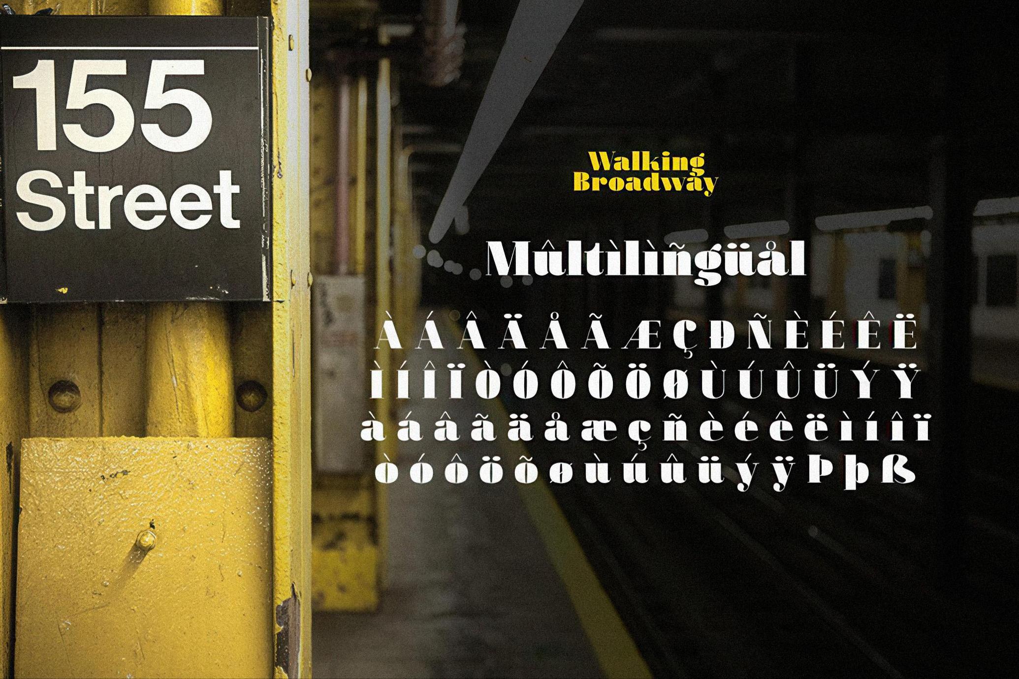 Walking Broadway - Bold Serif Font