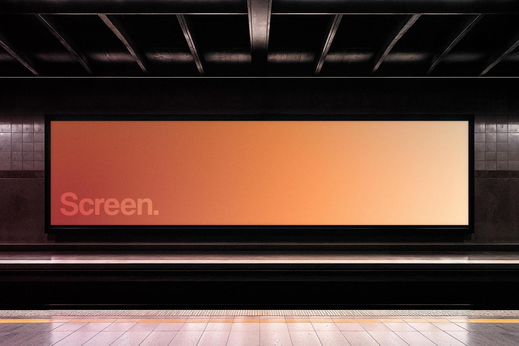Subway Screen Mockup