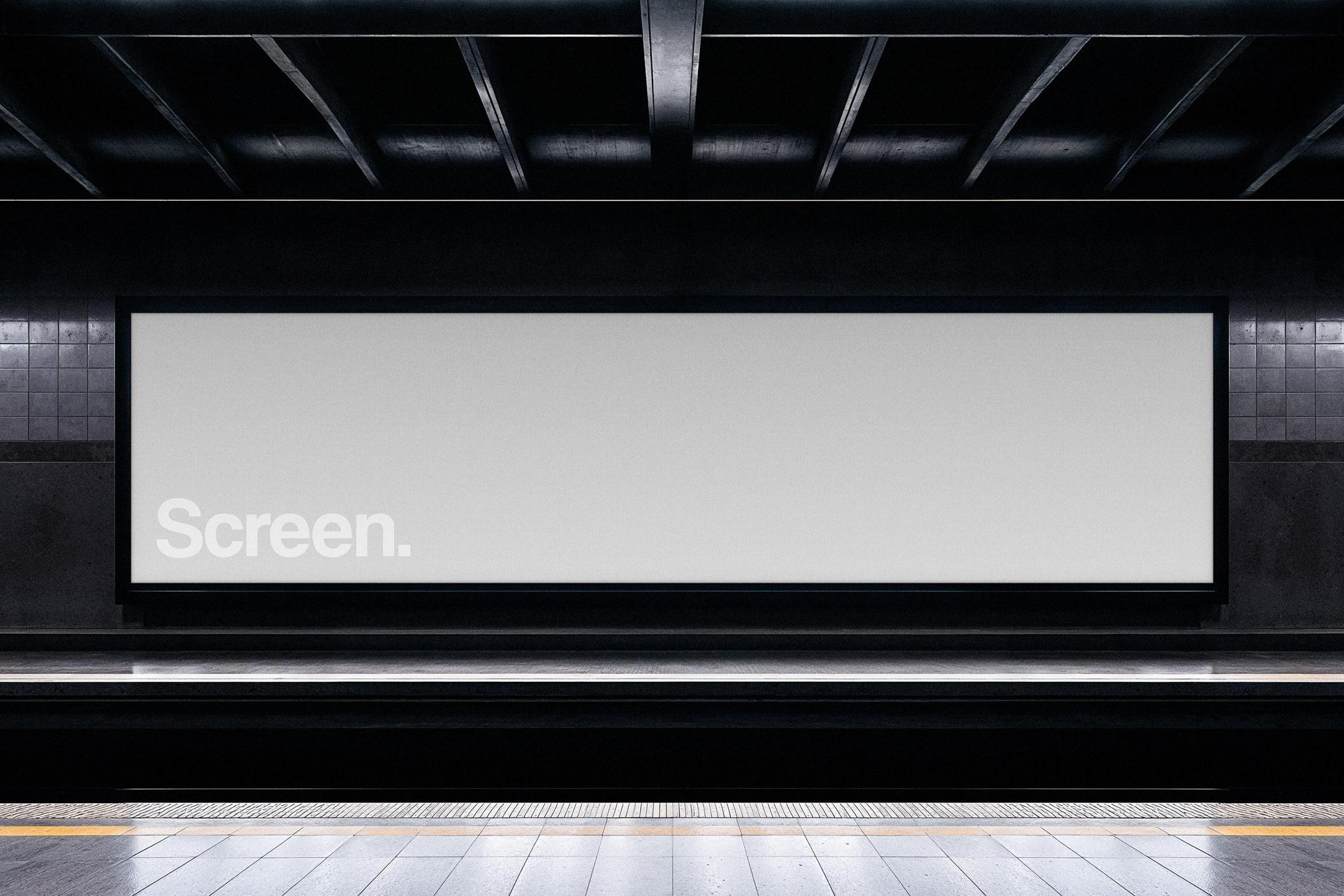 Subway Screen Mockup