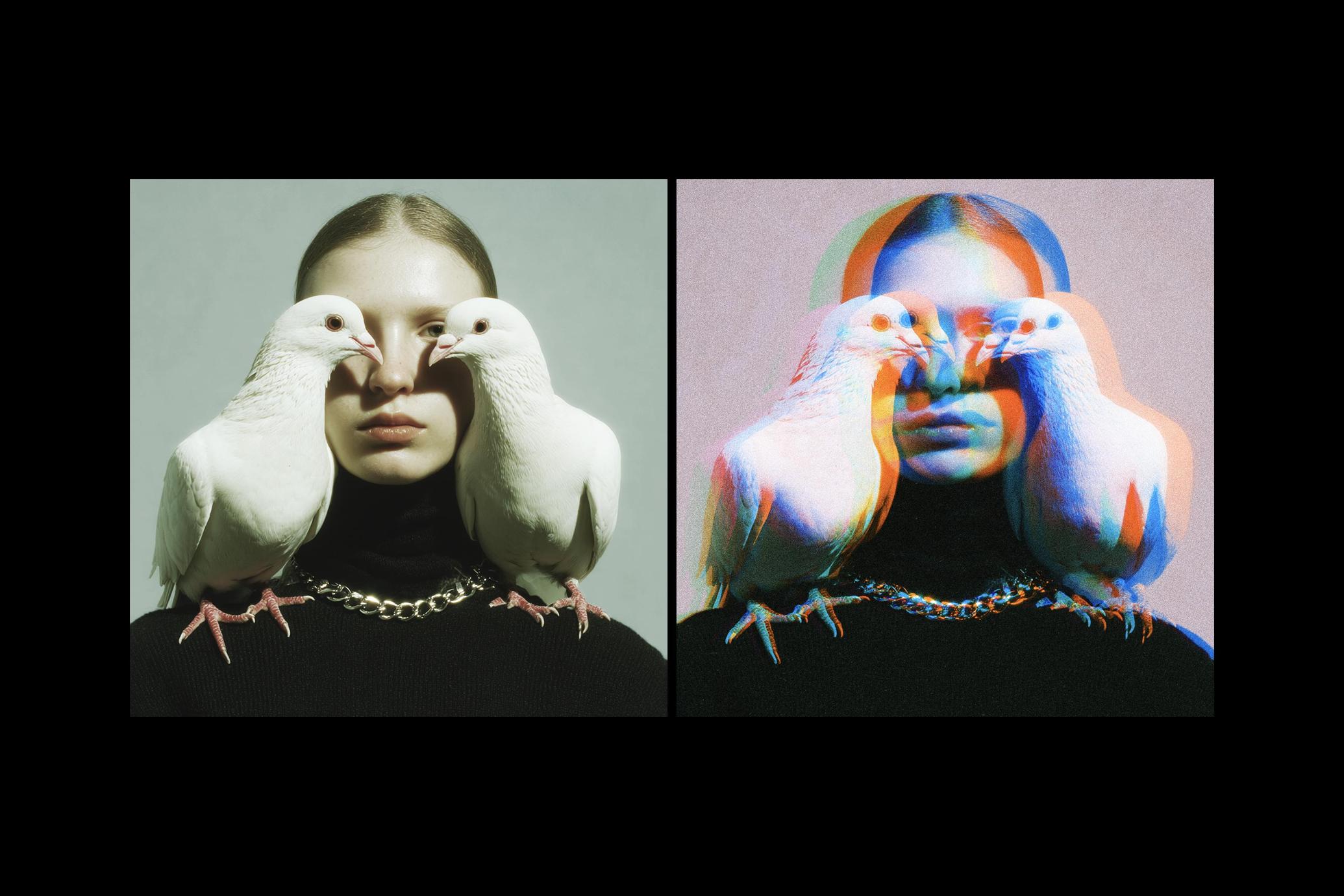 Ghosted Glitch Photo Effect