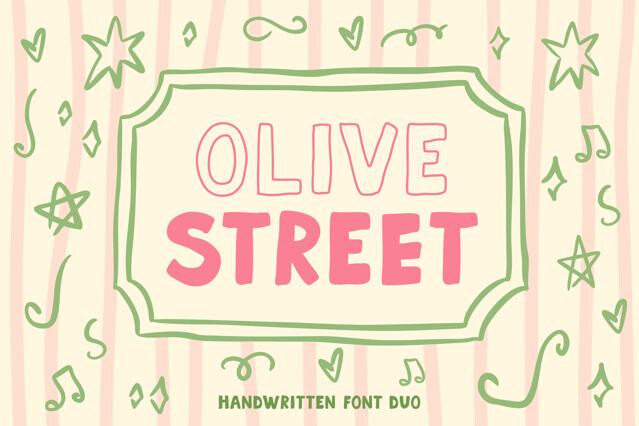 Olive Street Font Duo