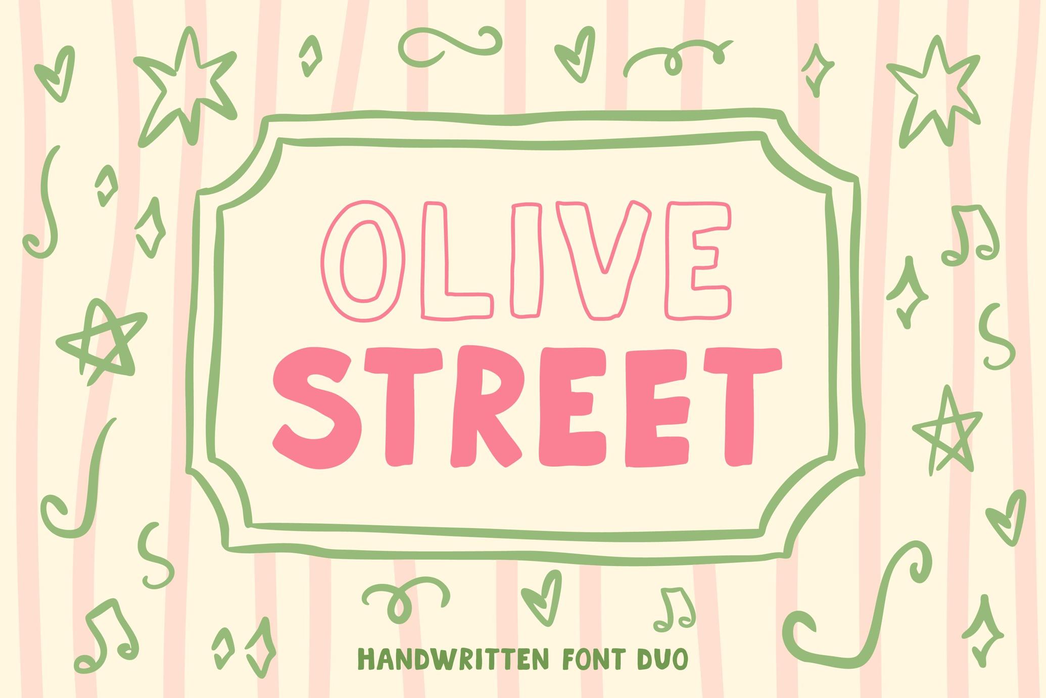 Olive Street Font Duo