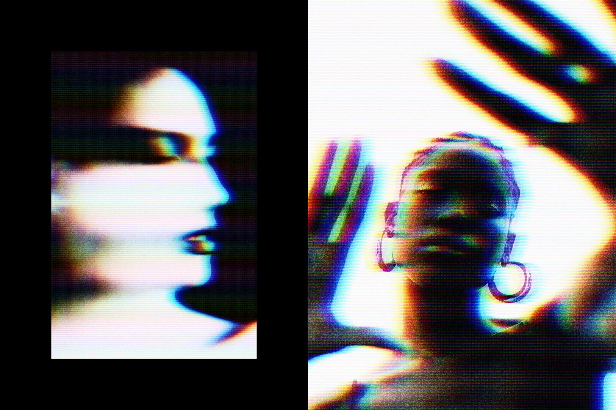 Anaglyph CRT Photo Effect