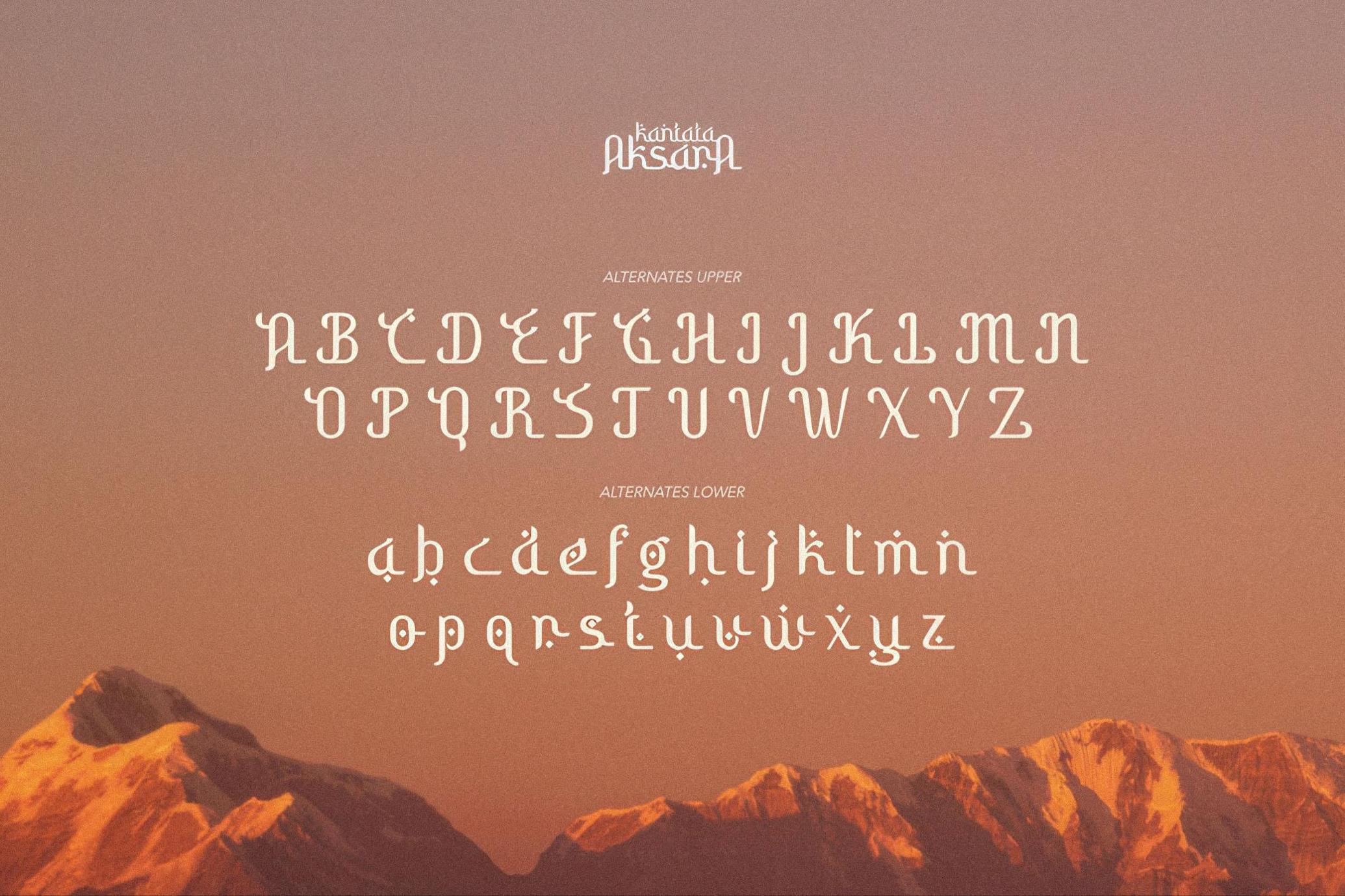 Kantata Aksara - Ethnic Font