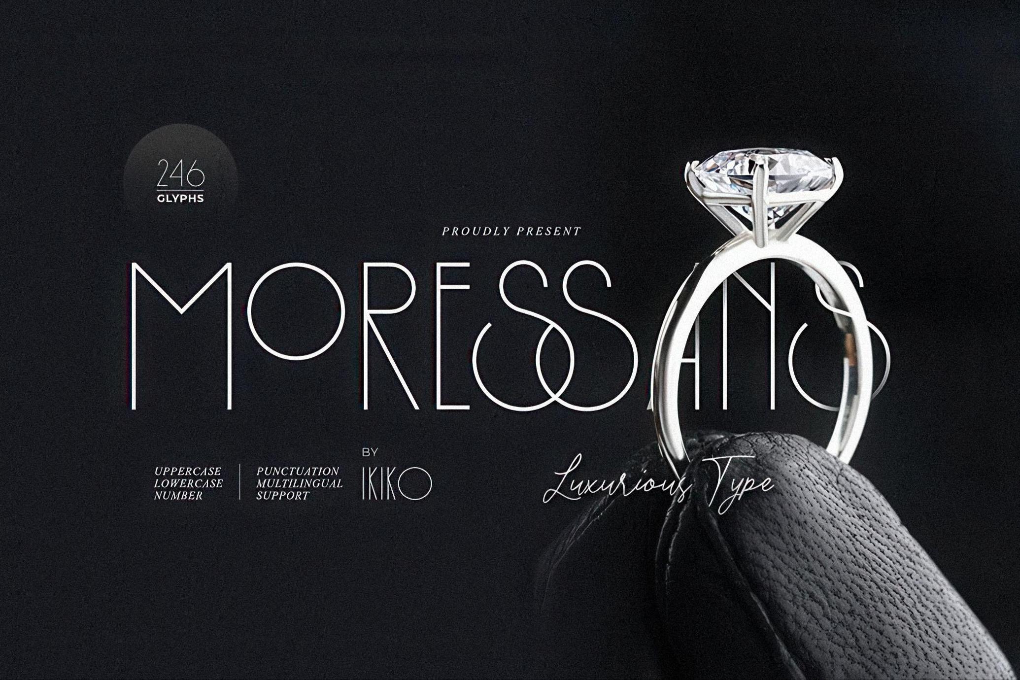 Moressans - Luxurious Font