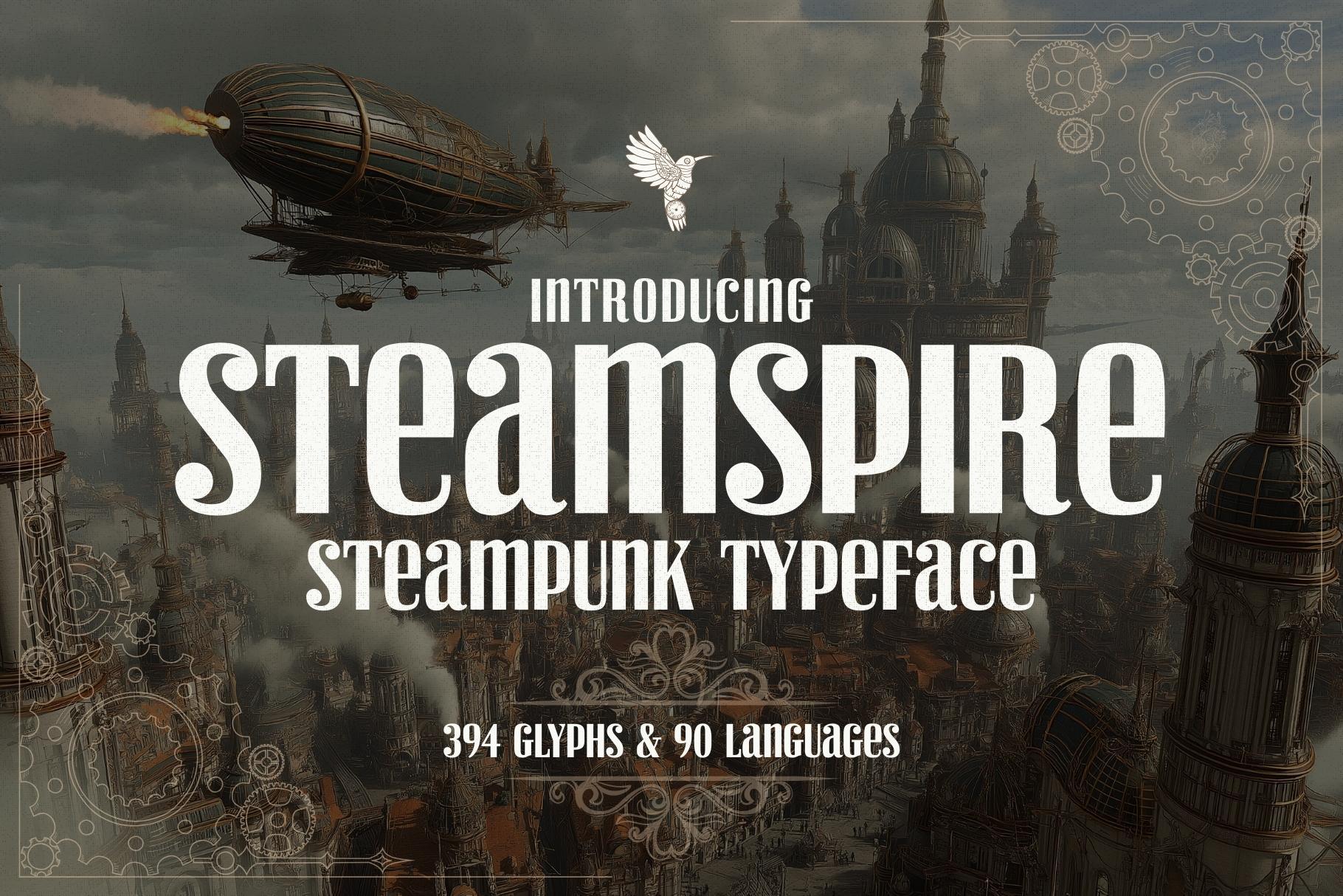 Steamspire - Steampunk Font