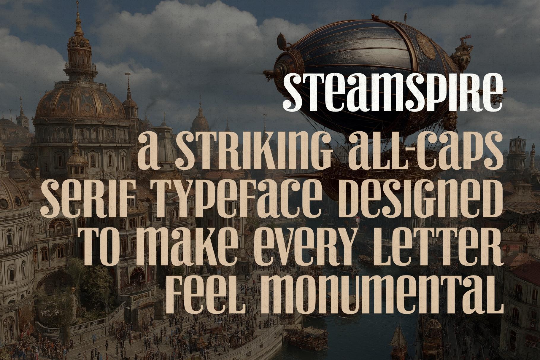 Steamspire - Steampunk Font