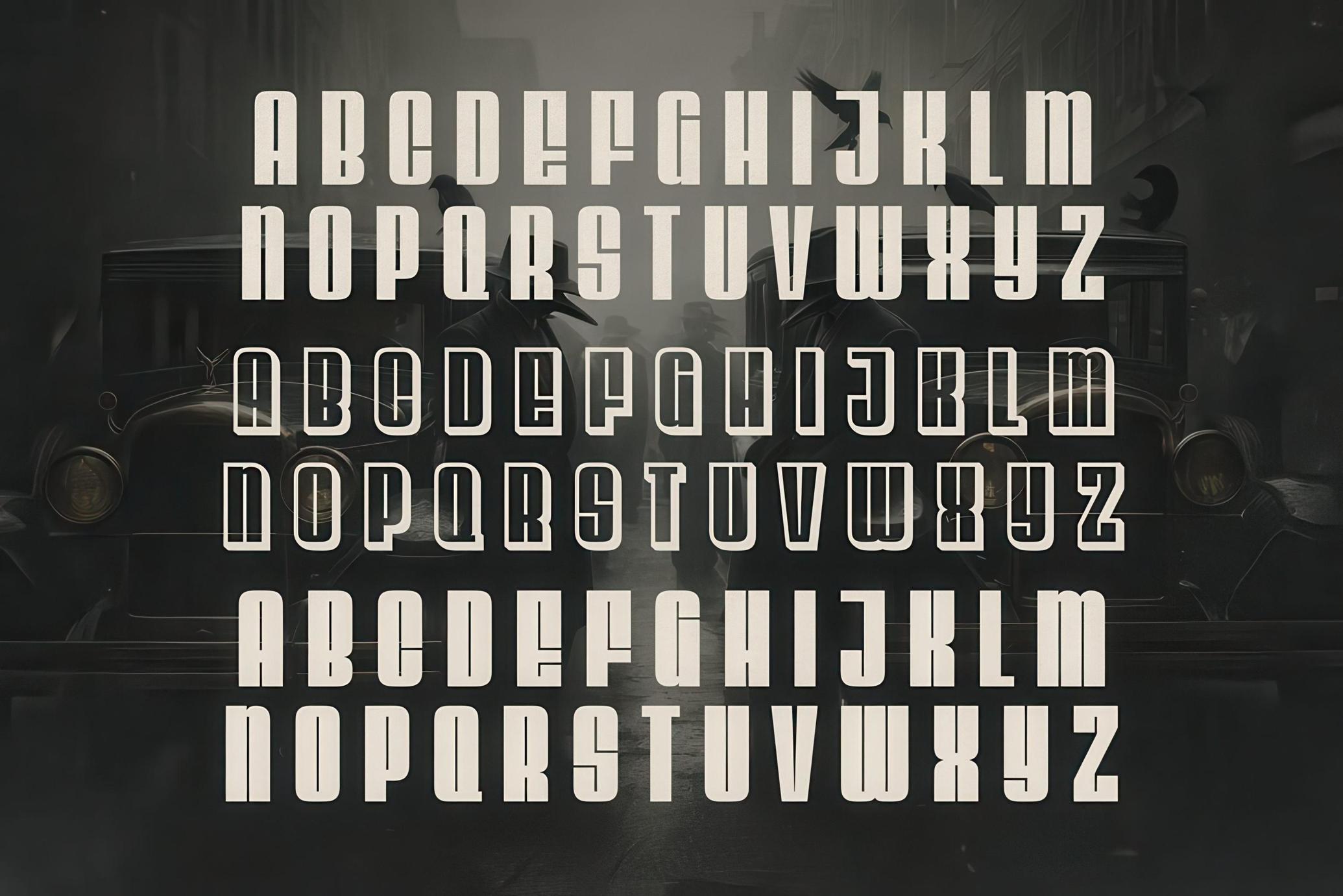 Shadow Syndicate Typeface
