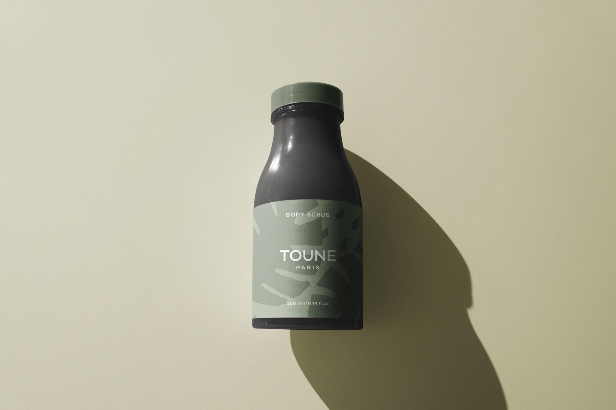 Skincare Product Bottle Mockup with Custom Label