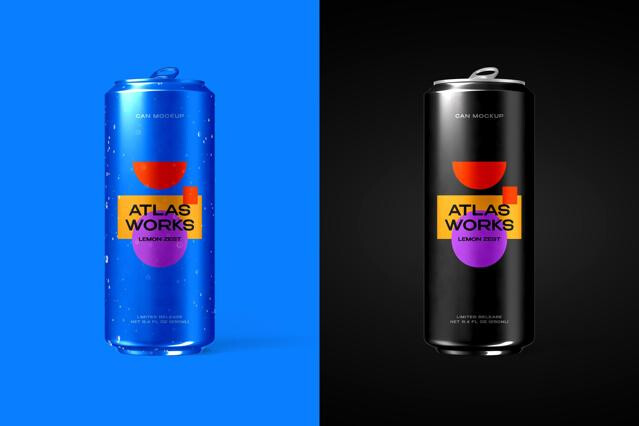 Slim Can Mockup
