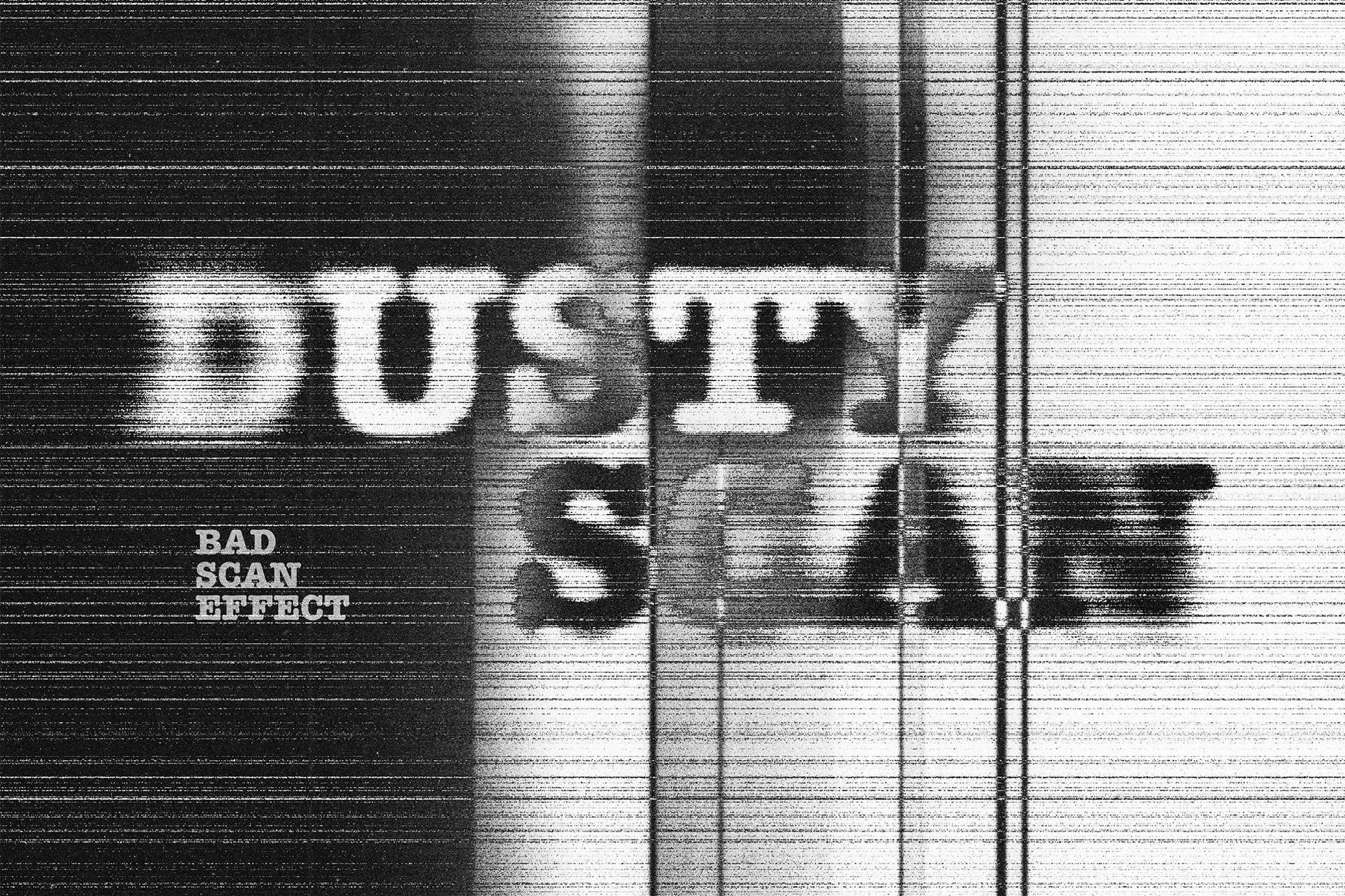 Dusty Scan Text Effect