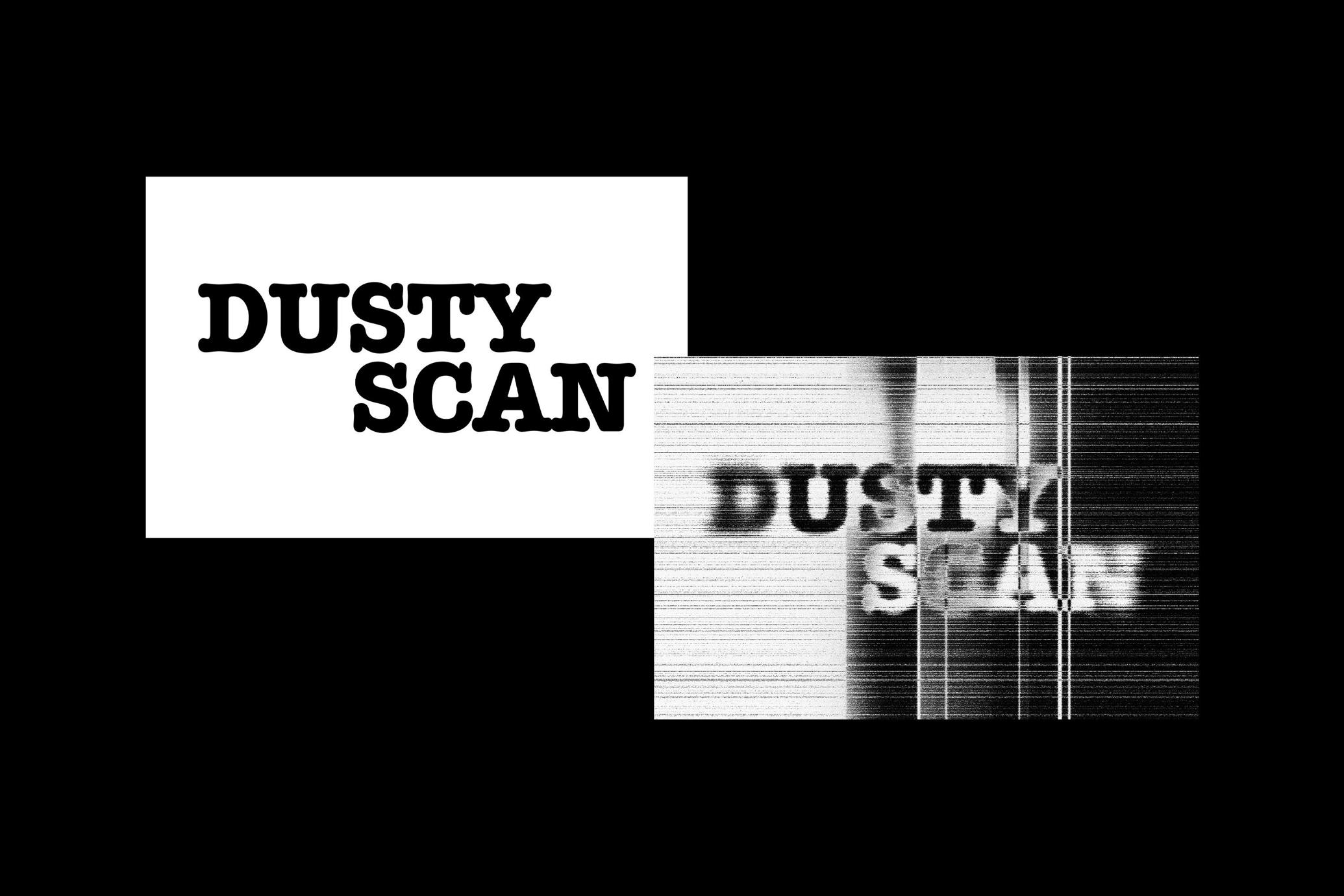 Dusty Scan Text Effect