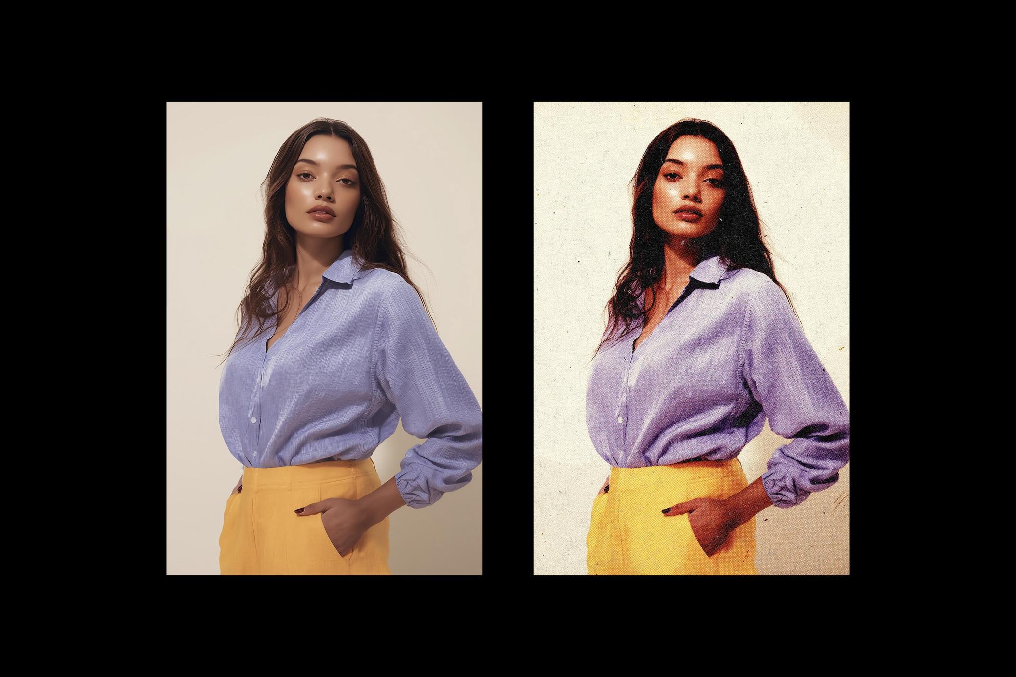 Retro Printed Photo Effect