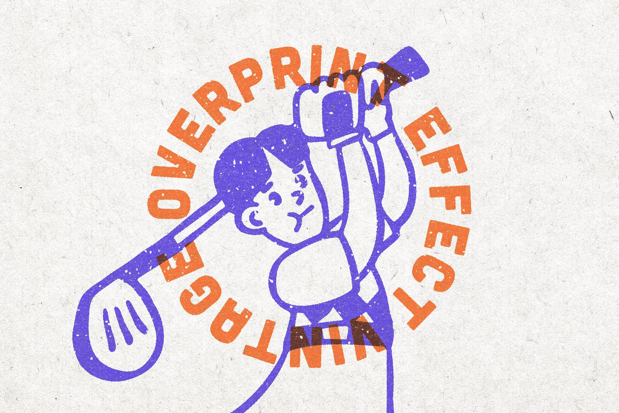 Vintage Overprint Effect