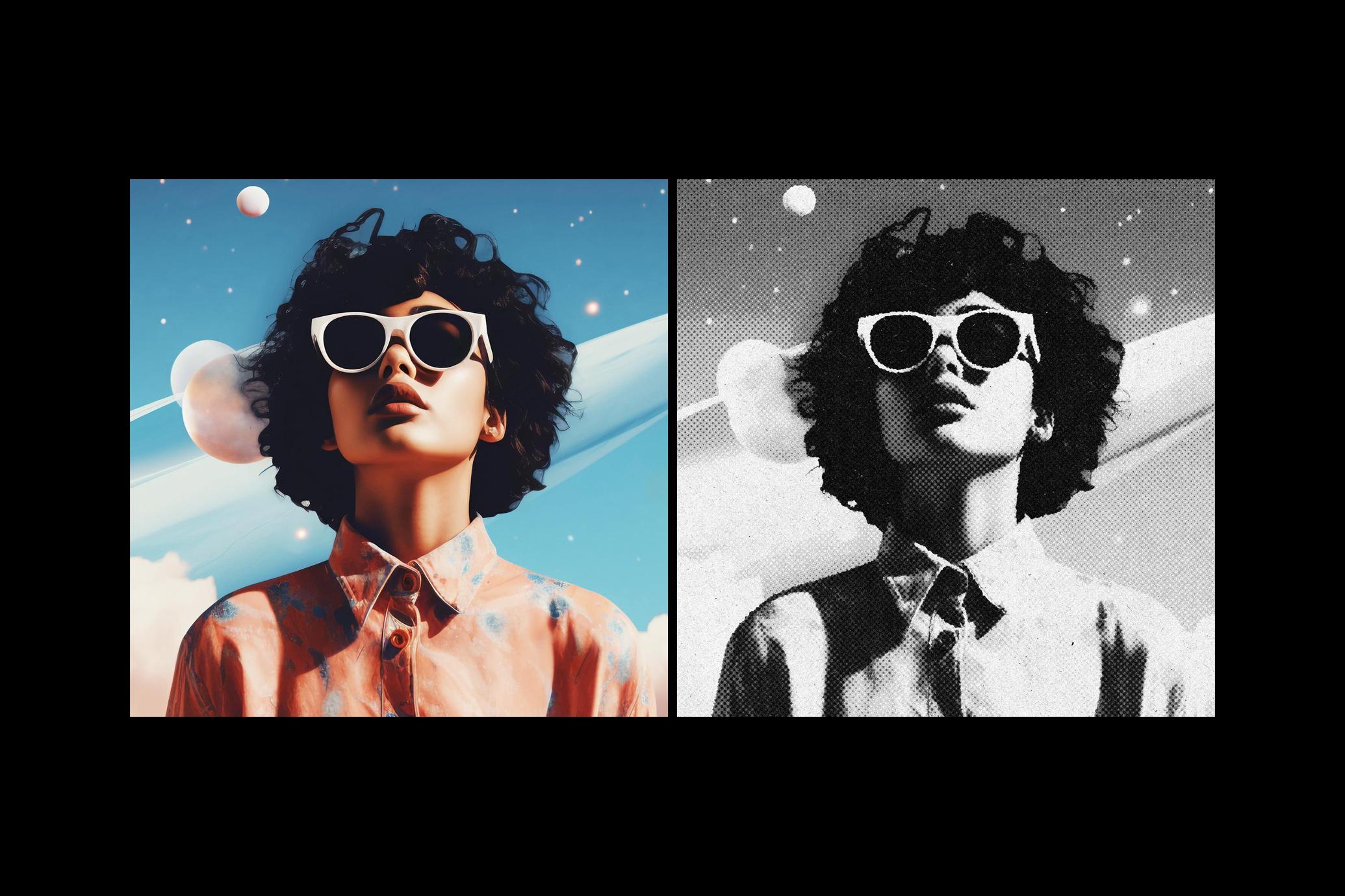 Retro Halftone Photo Effect