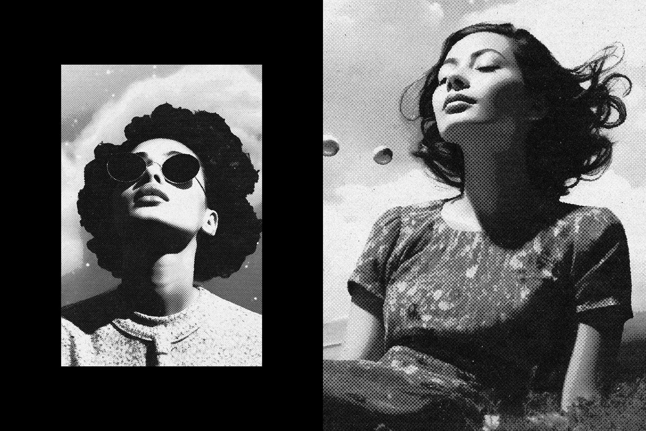 Retro Halftone Photo Effect