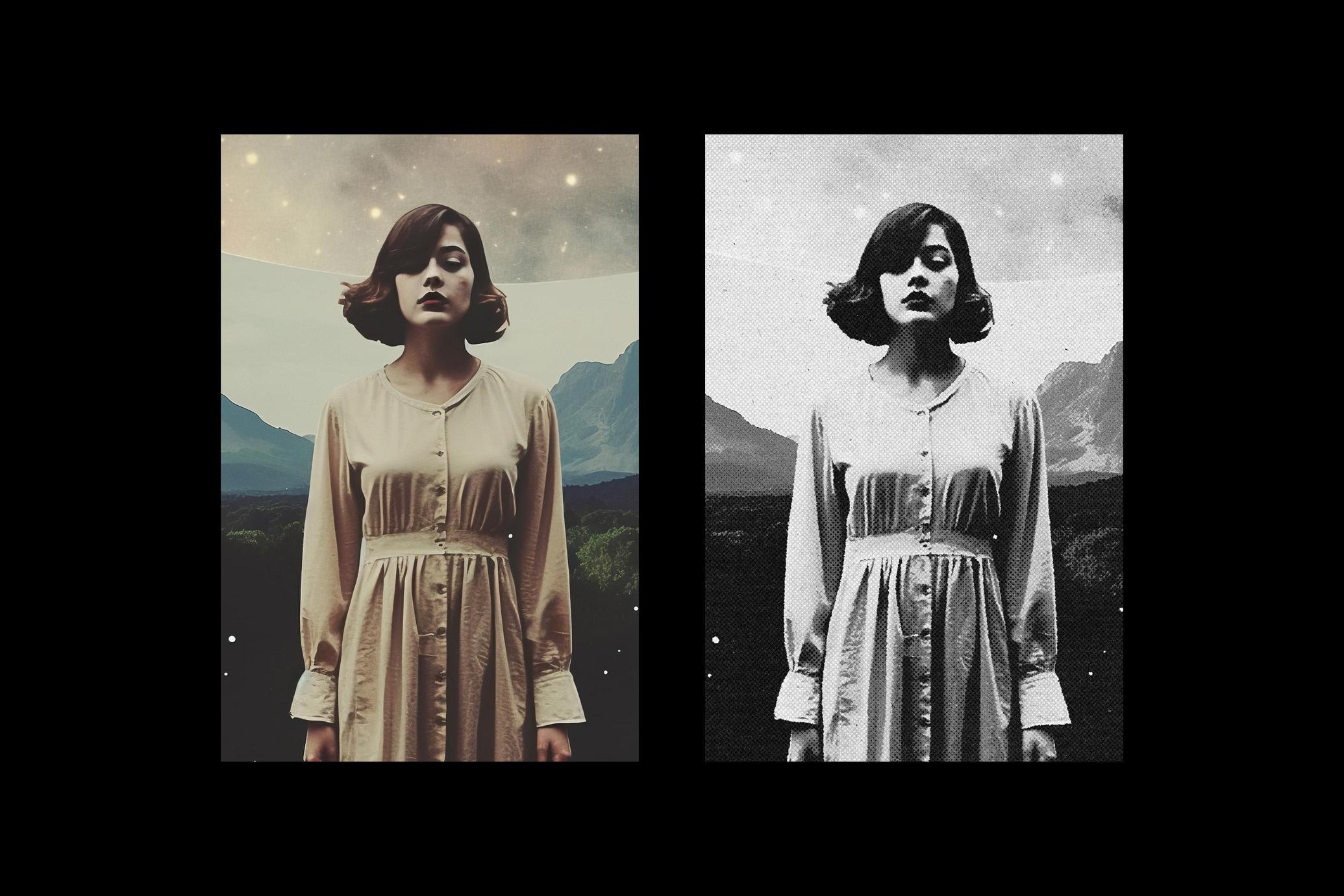 Retro Halftone Photo Effect