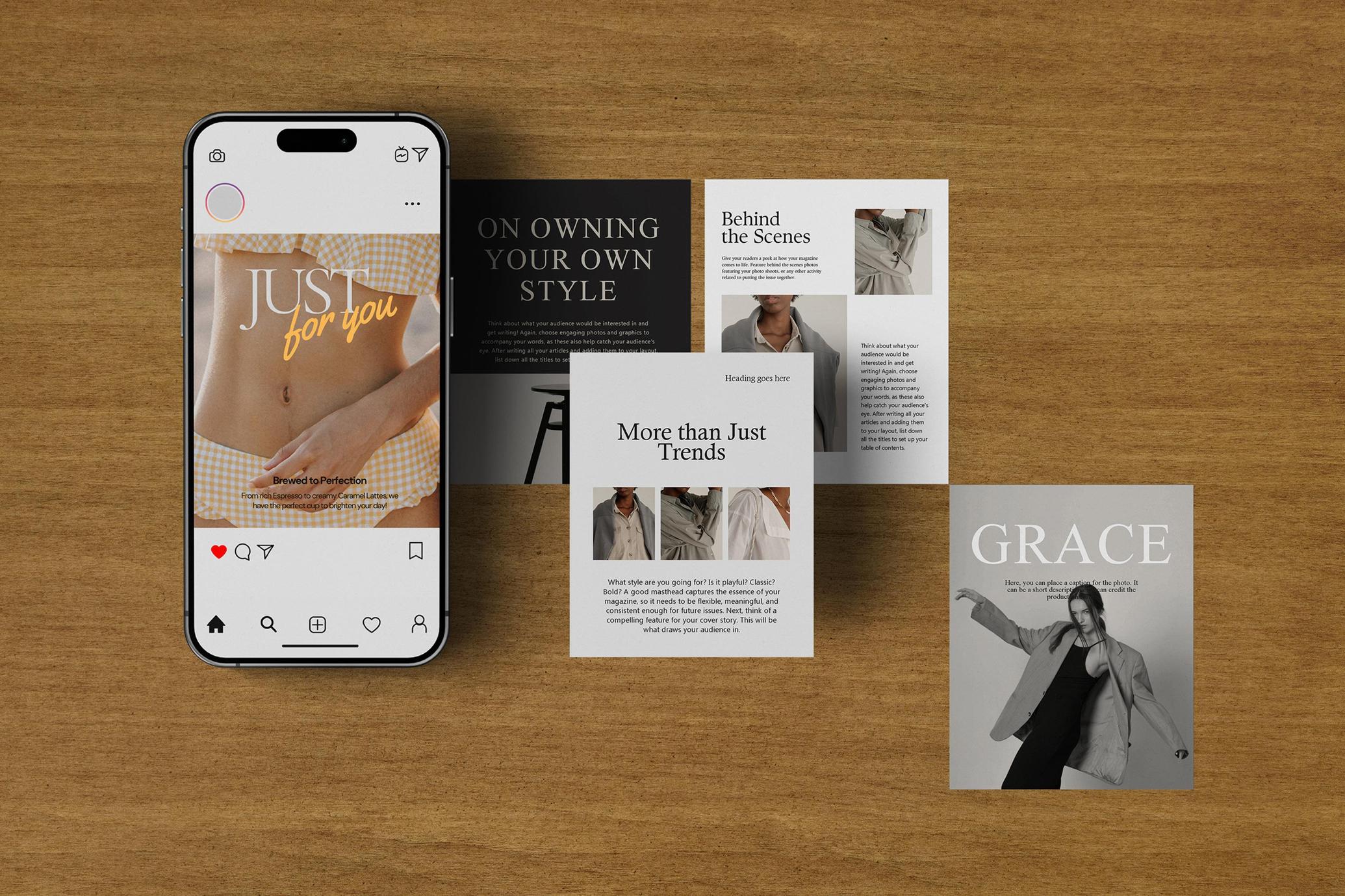 iPhone Screen & Instagram Post Mockups