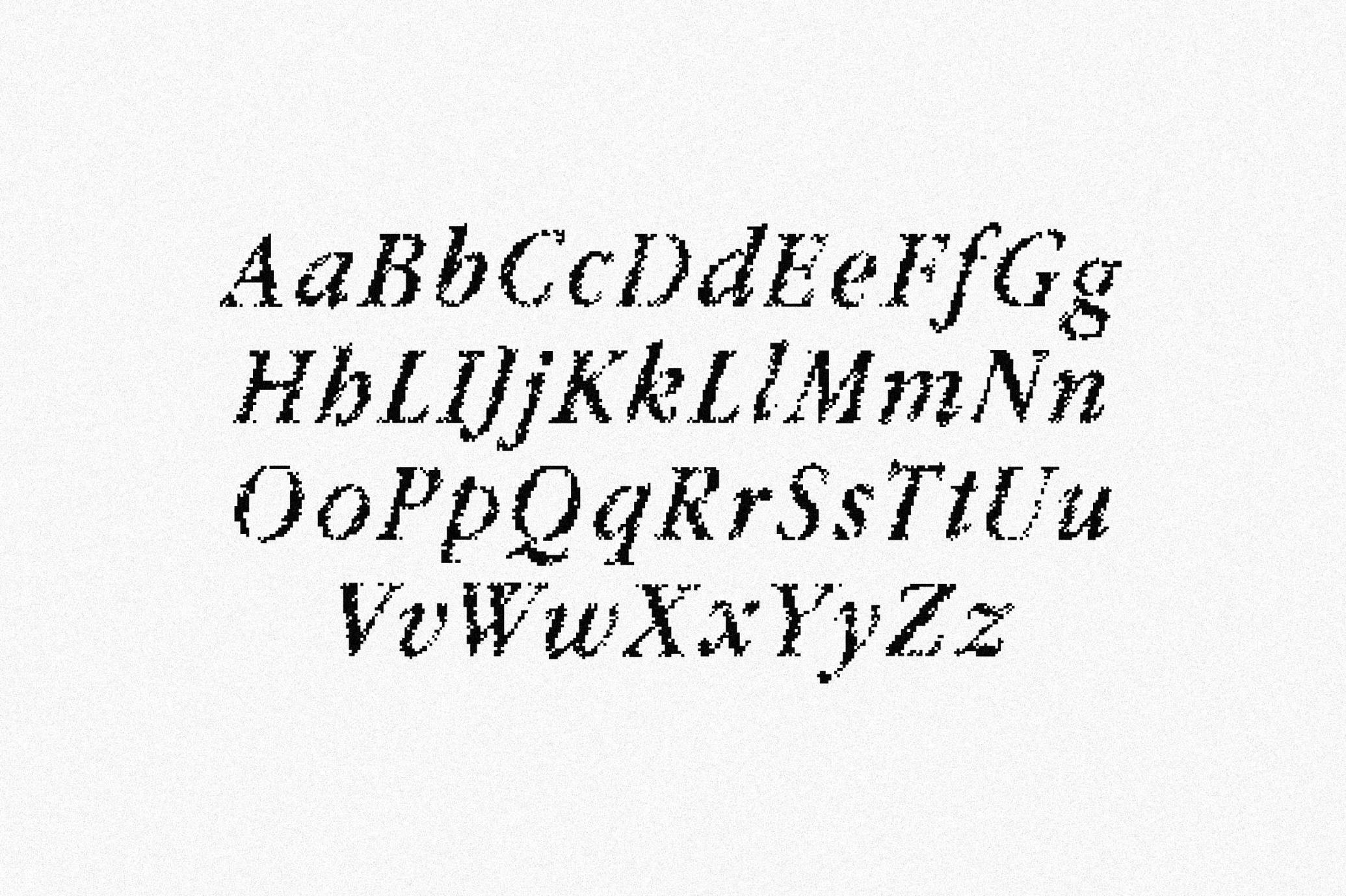 fffffff Pixel Serif Font