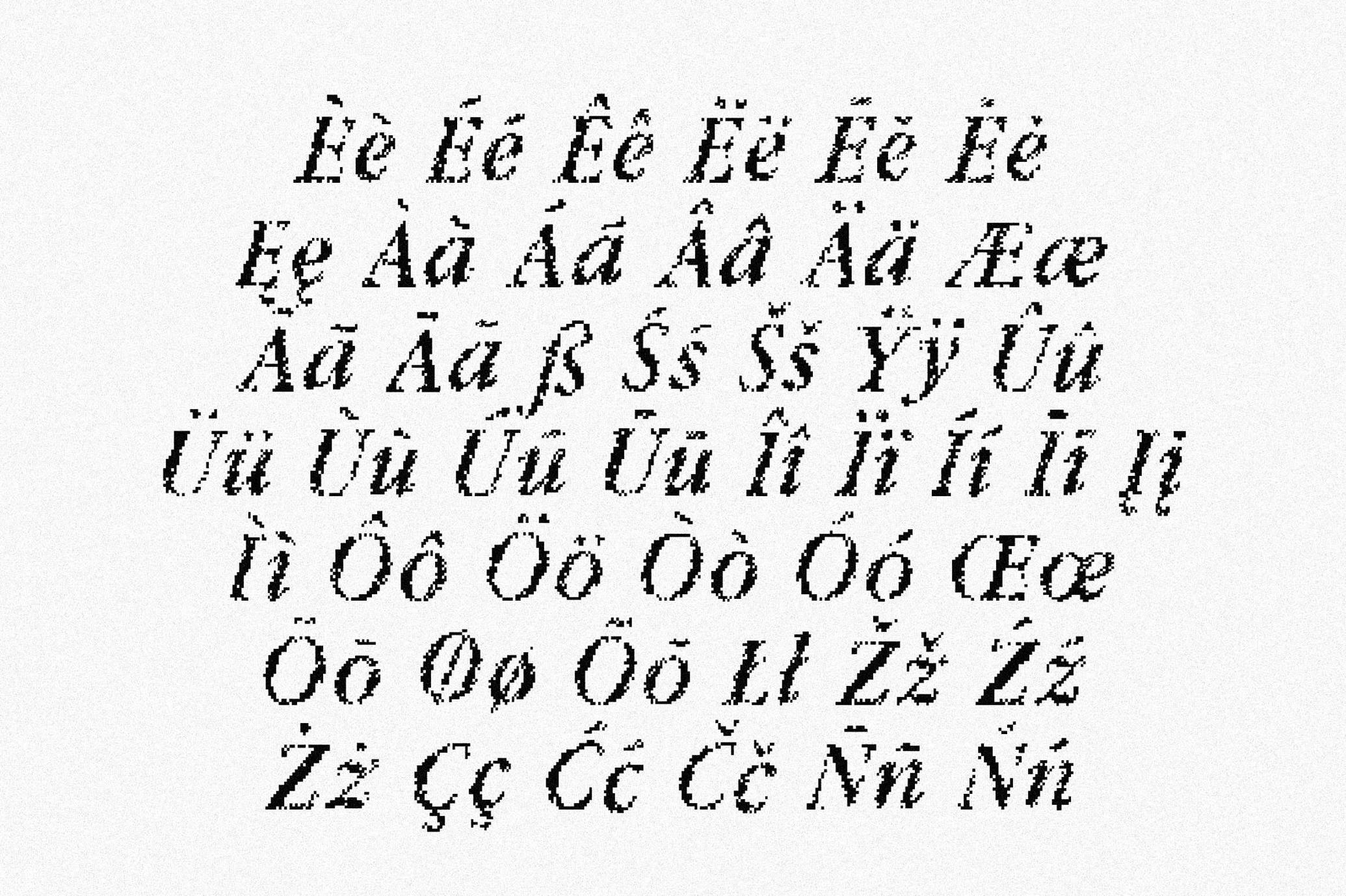 fffffff Pixel Serif Font