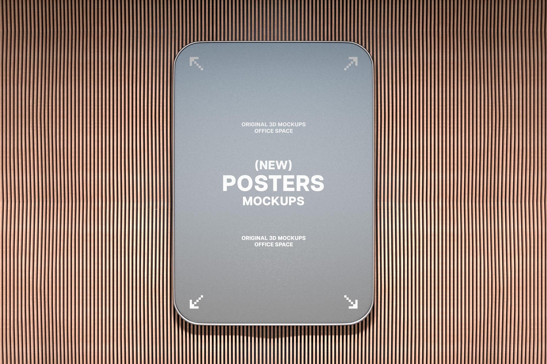 Office Interior Posters Mockups