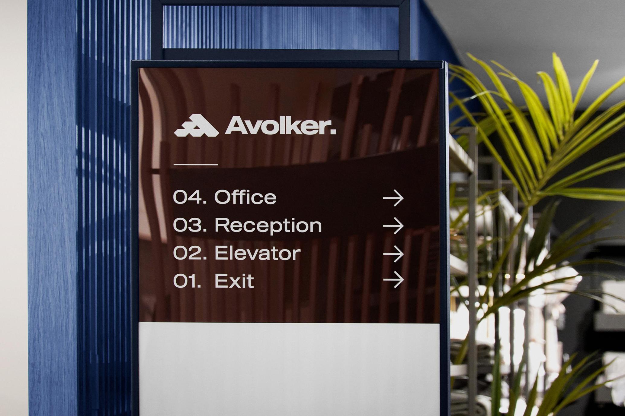 Lobby Wayfinding Sign Mockup