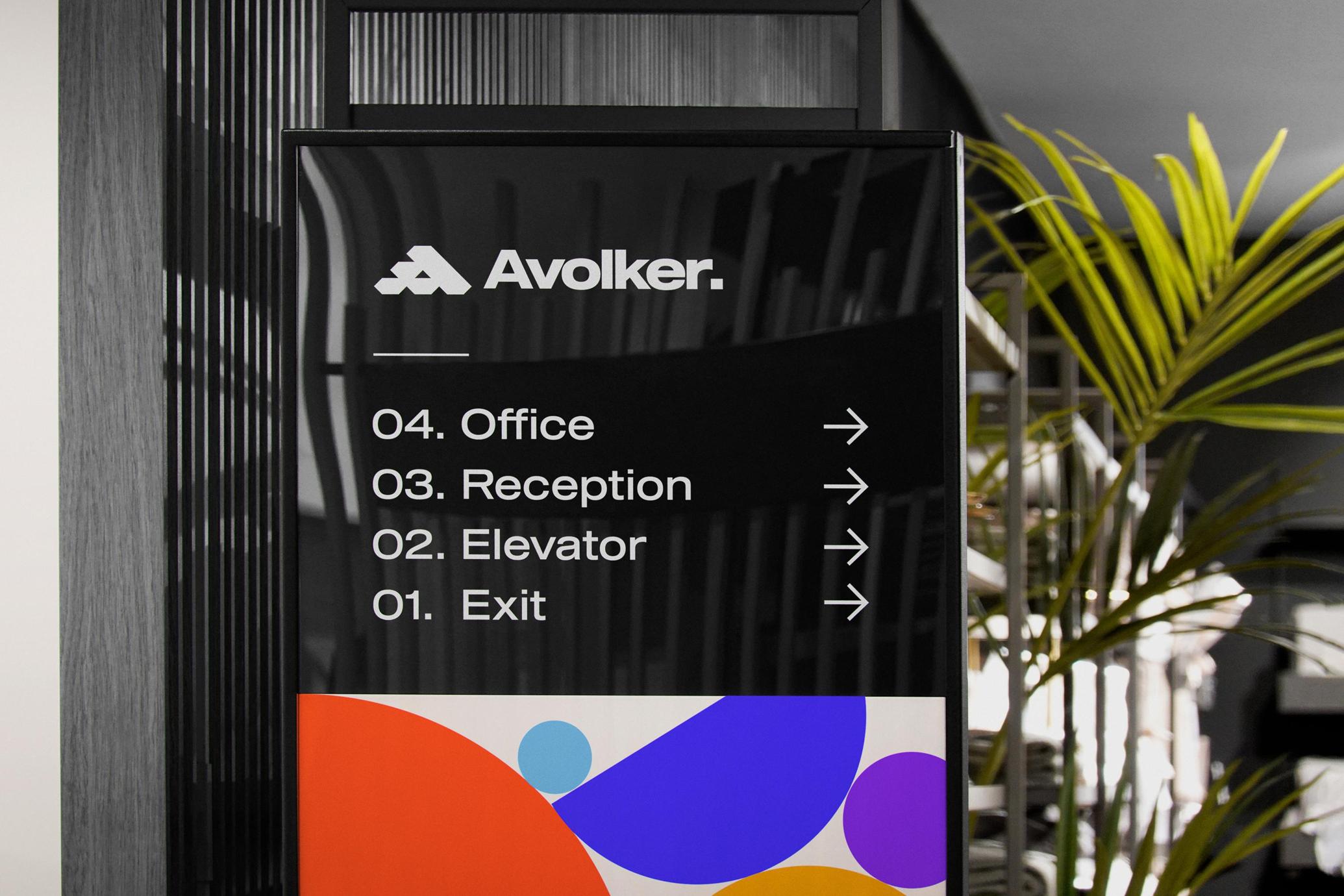 Lobby Wayfinding Sign Mockup