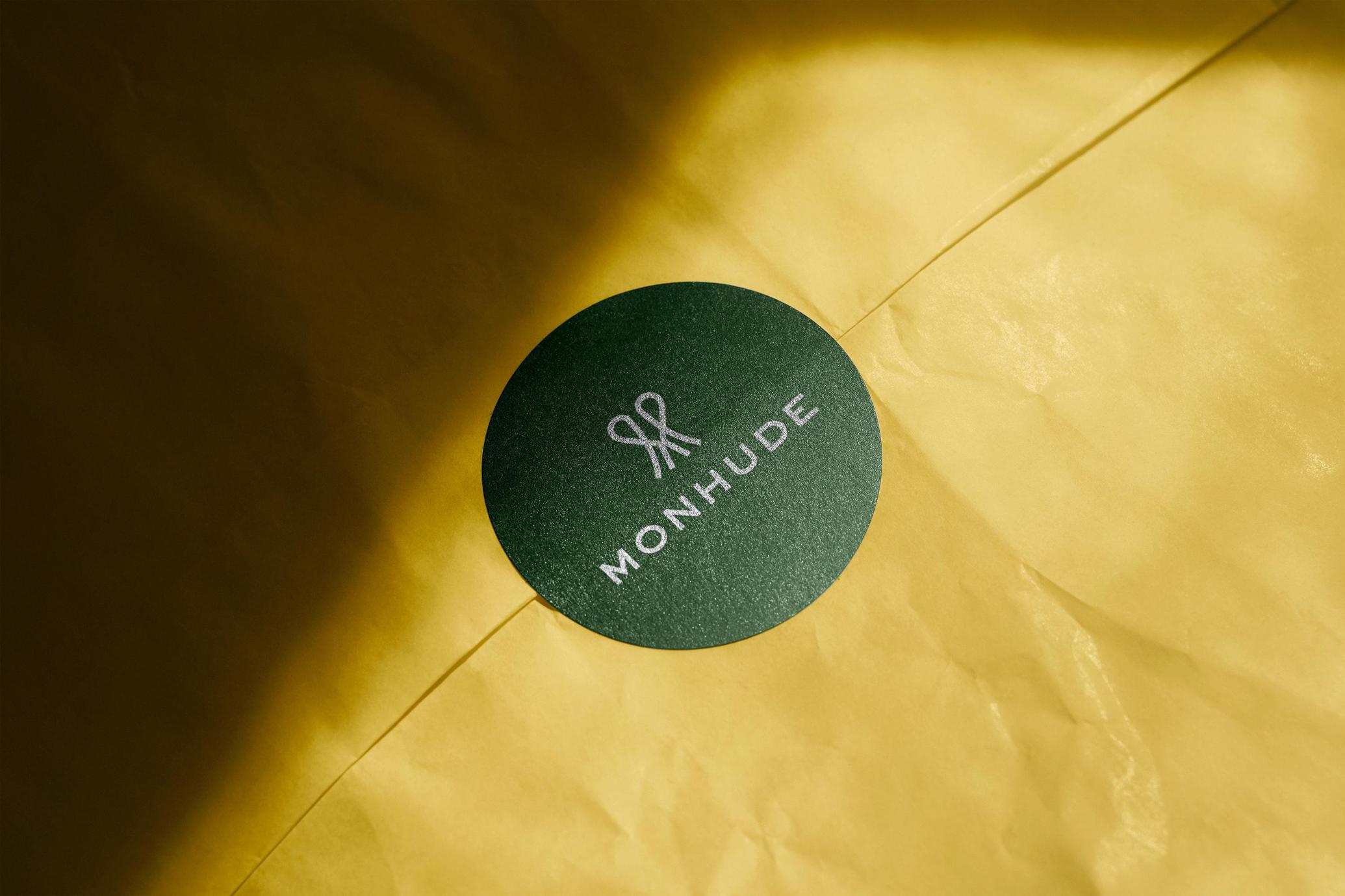 Gilded Round Sticker Mockup