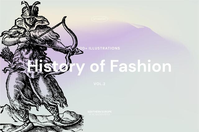History of Fashion - Vector Illustrations