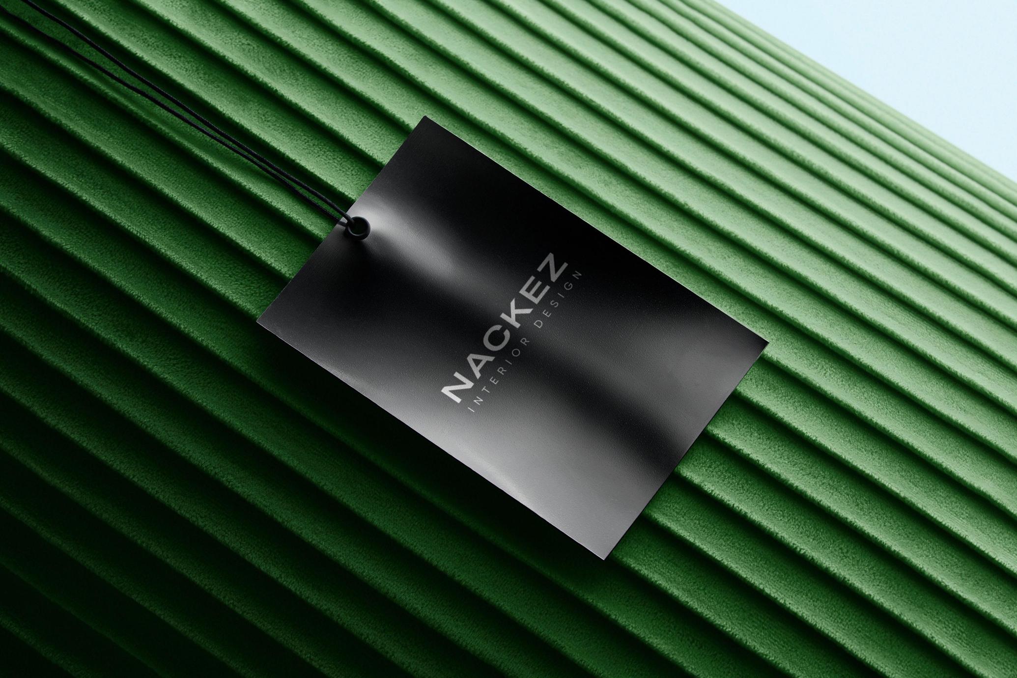 Luxury Swing Tag Mockup
