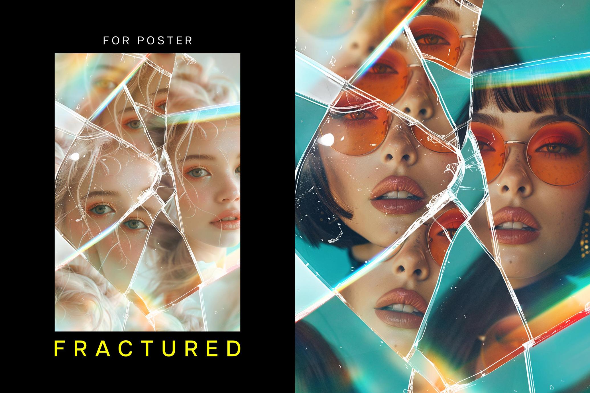 Fractured Glass Poster Effect