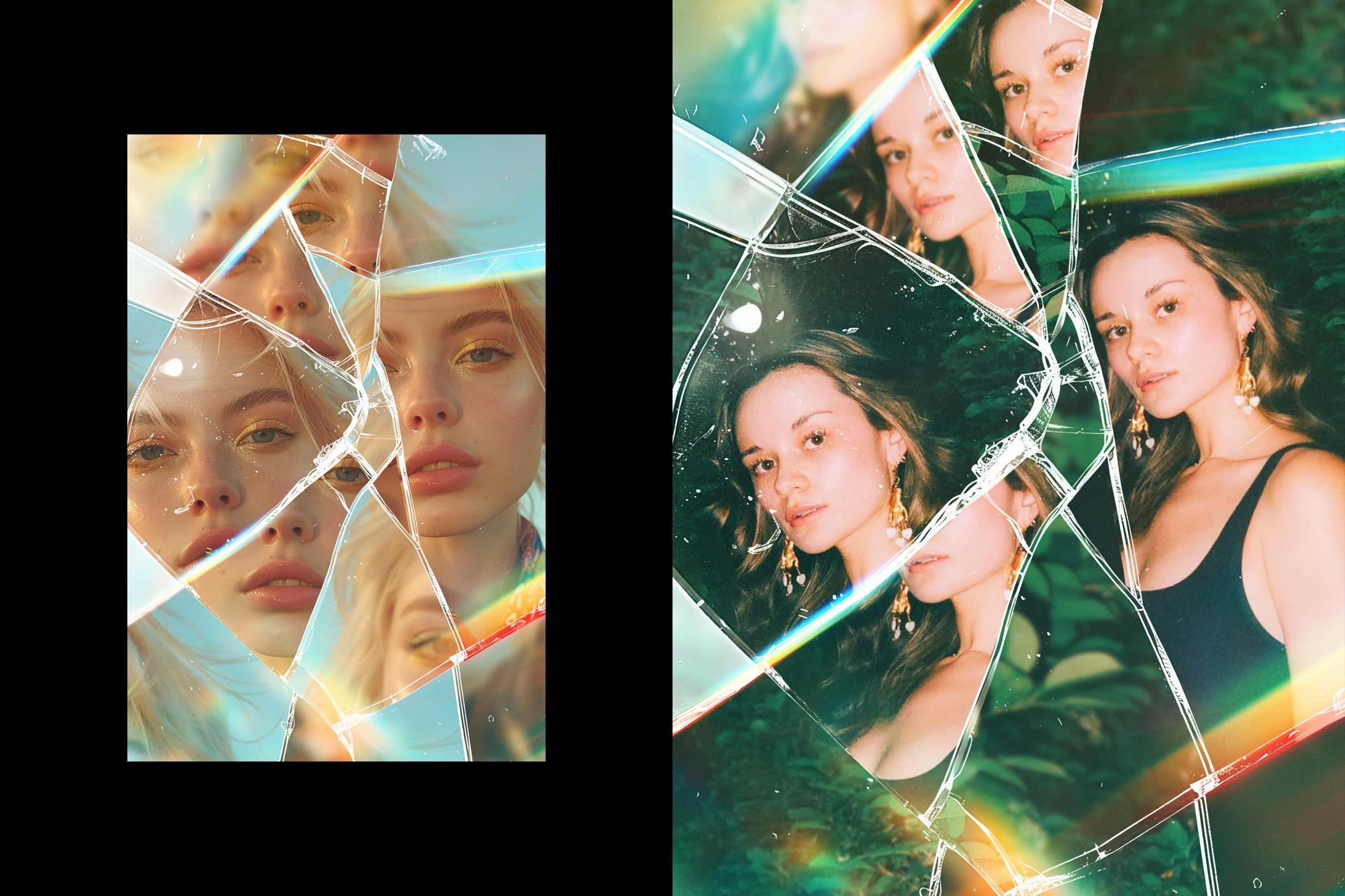 Fractured Glass Poster Effect