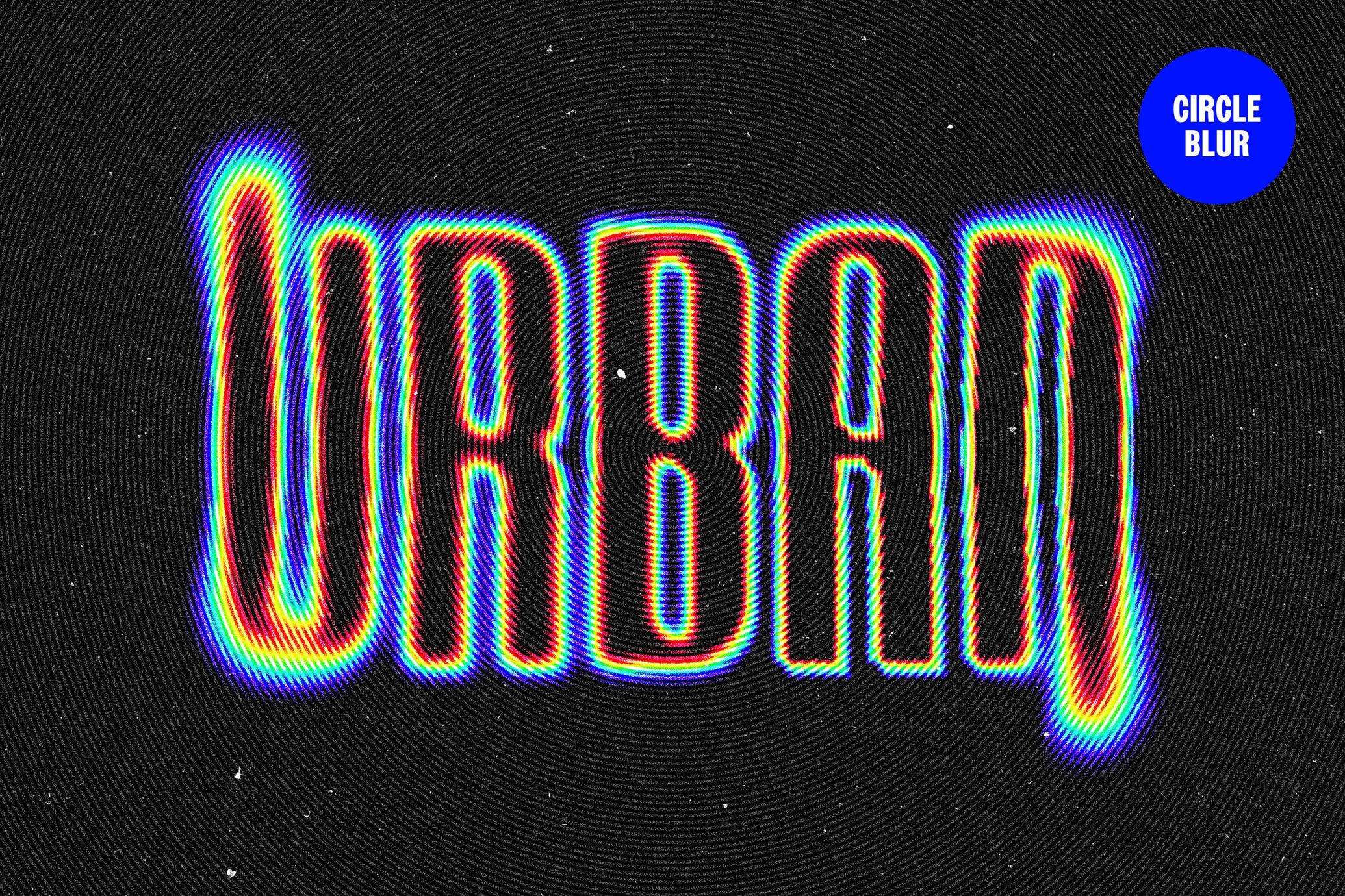 Circle Blur Text & Logo Effect