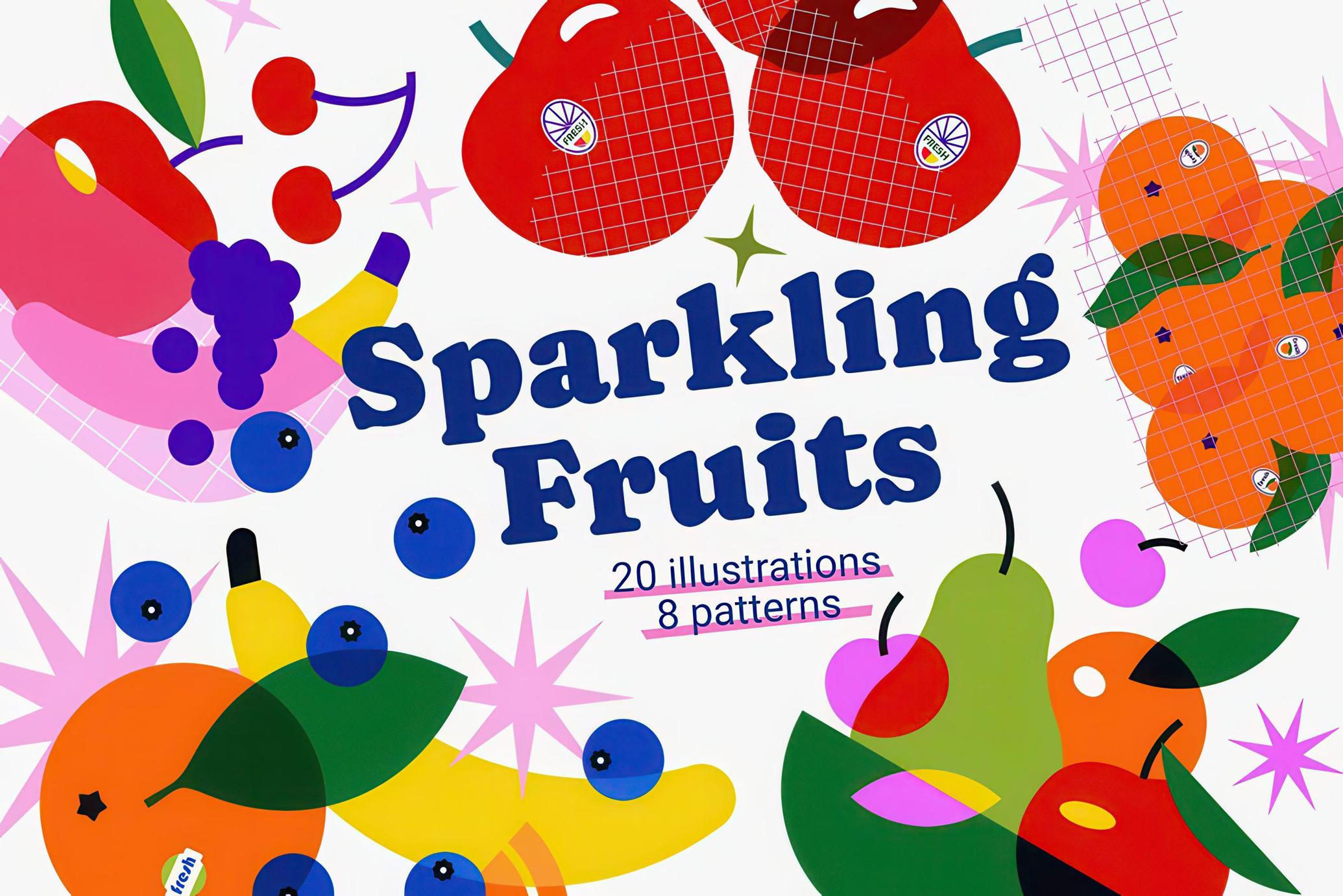 Fruits Illustrations & Patterns