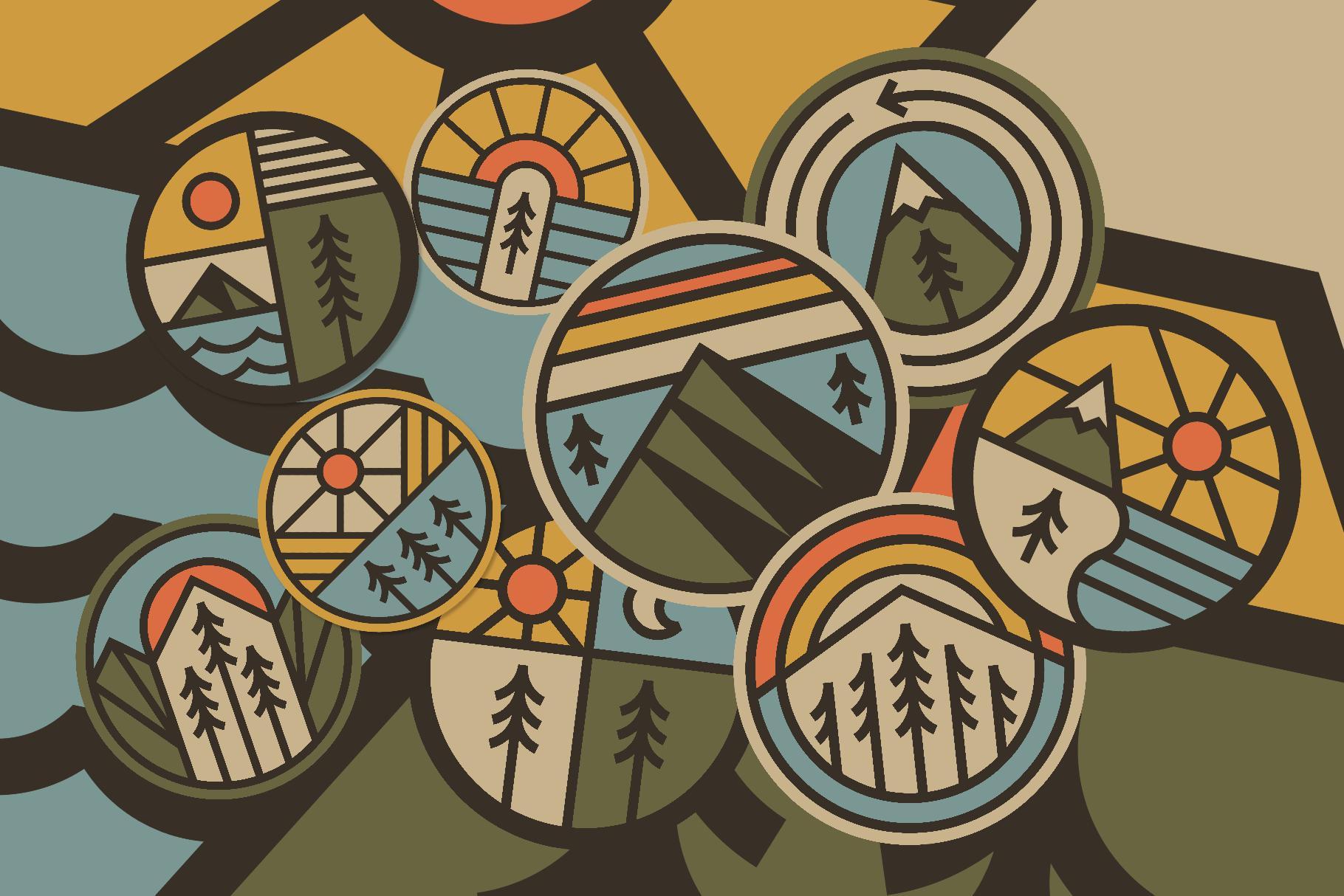 All-Circle Outdoor Badges