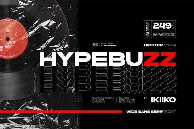 Hypebuzz - Hipster Font