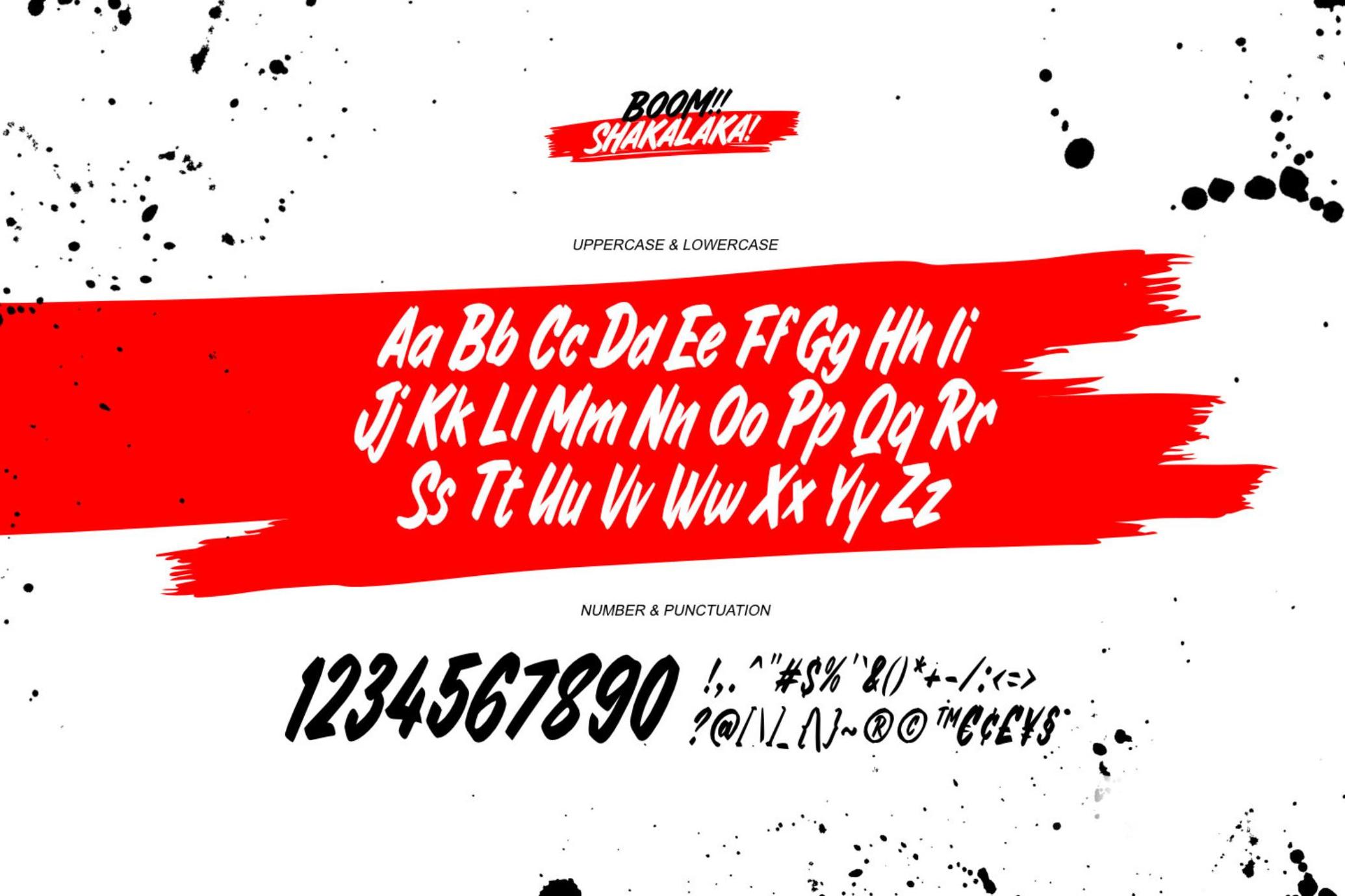 Boom Shakalaka - Brush Font
