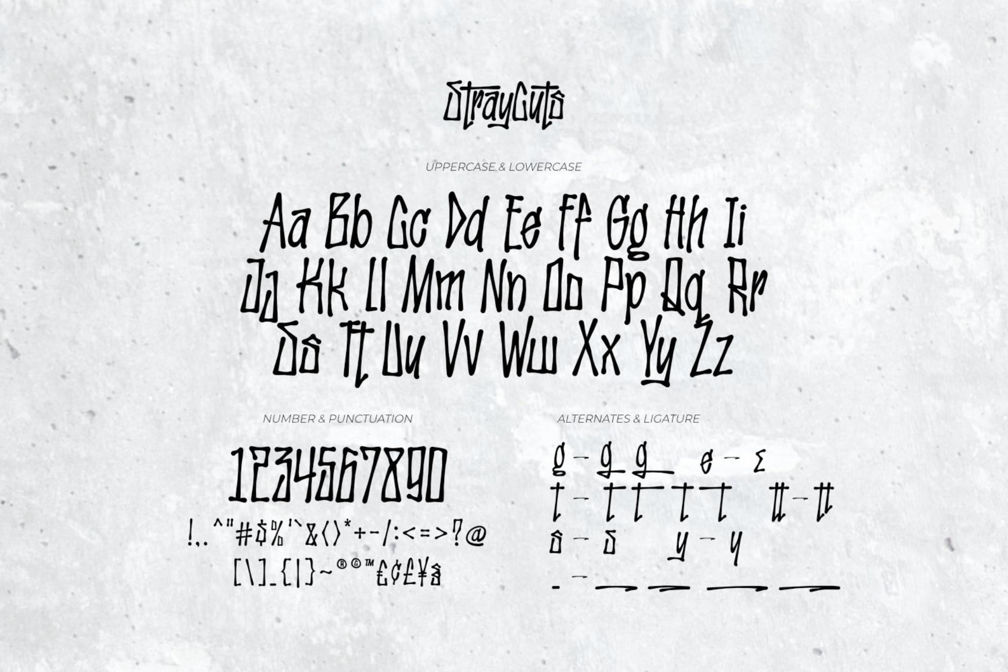 Stray Cuts - Decorative Font