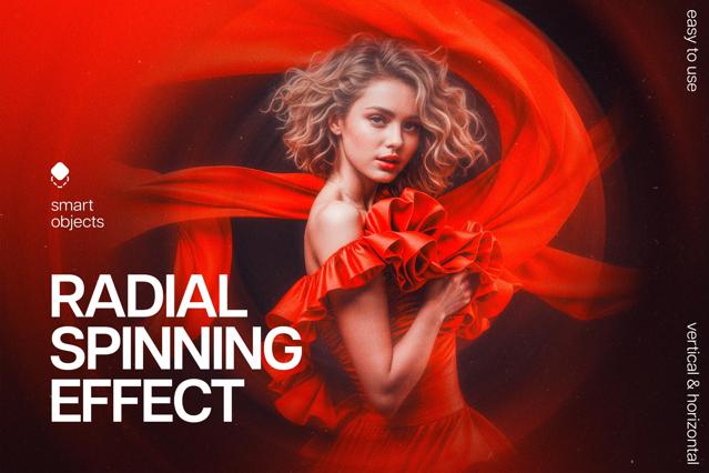 Radial Spinning Photo Effect