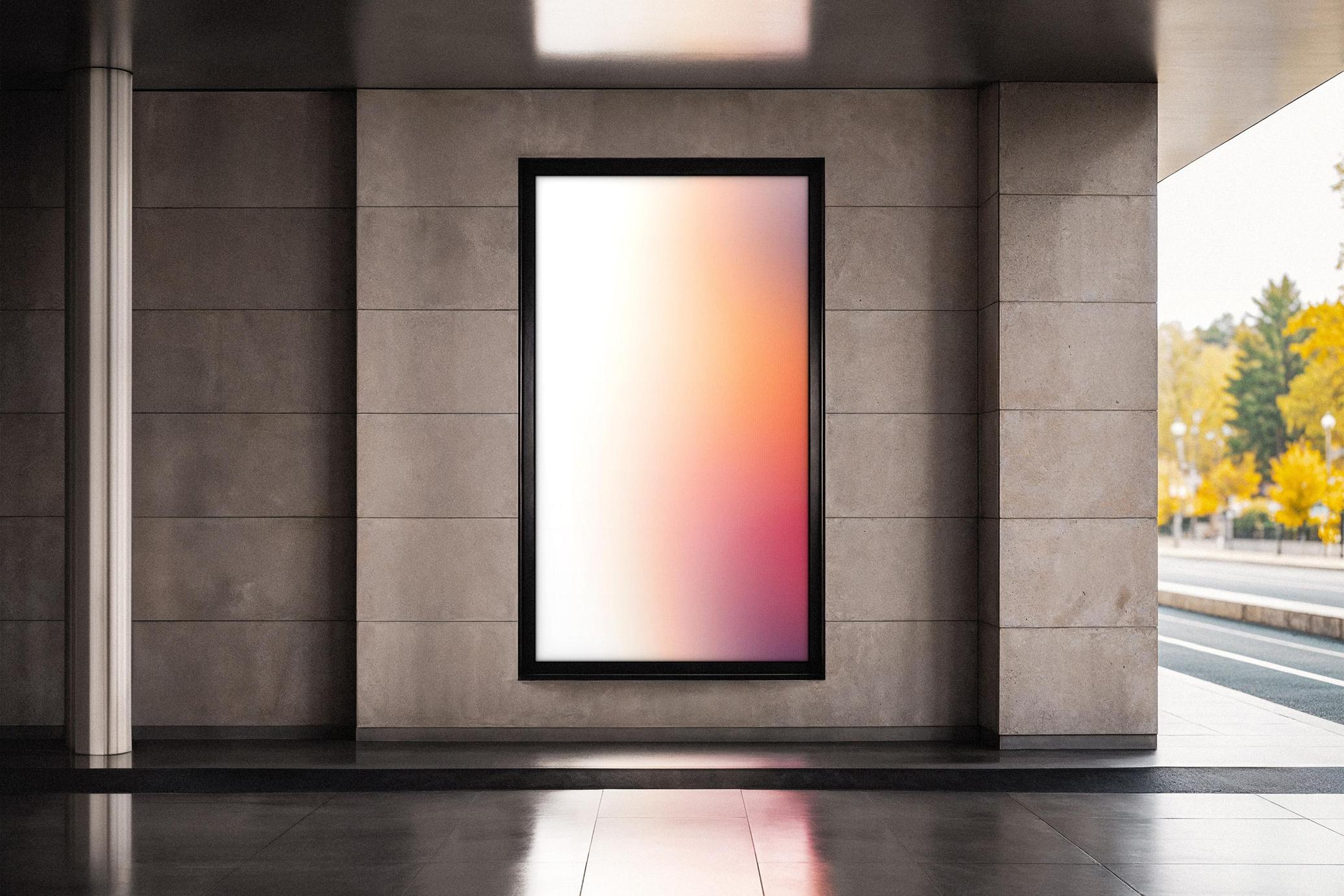 Outdoor Vertical Screen Mockup