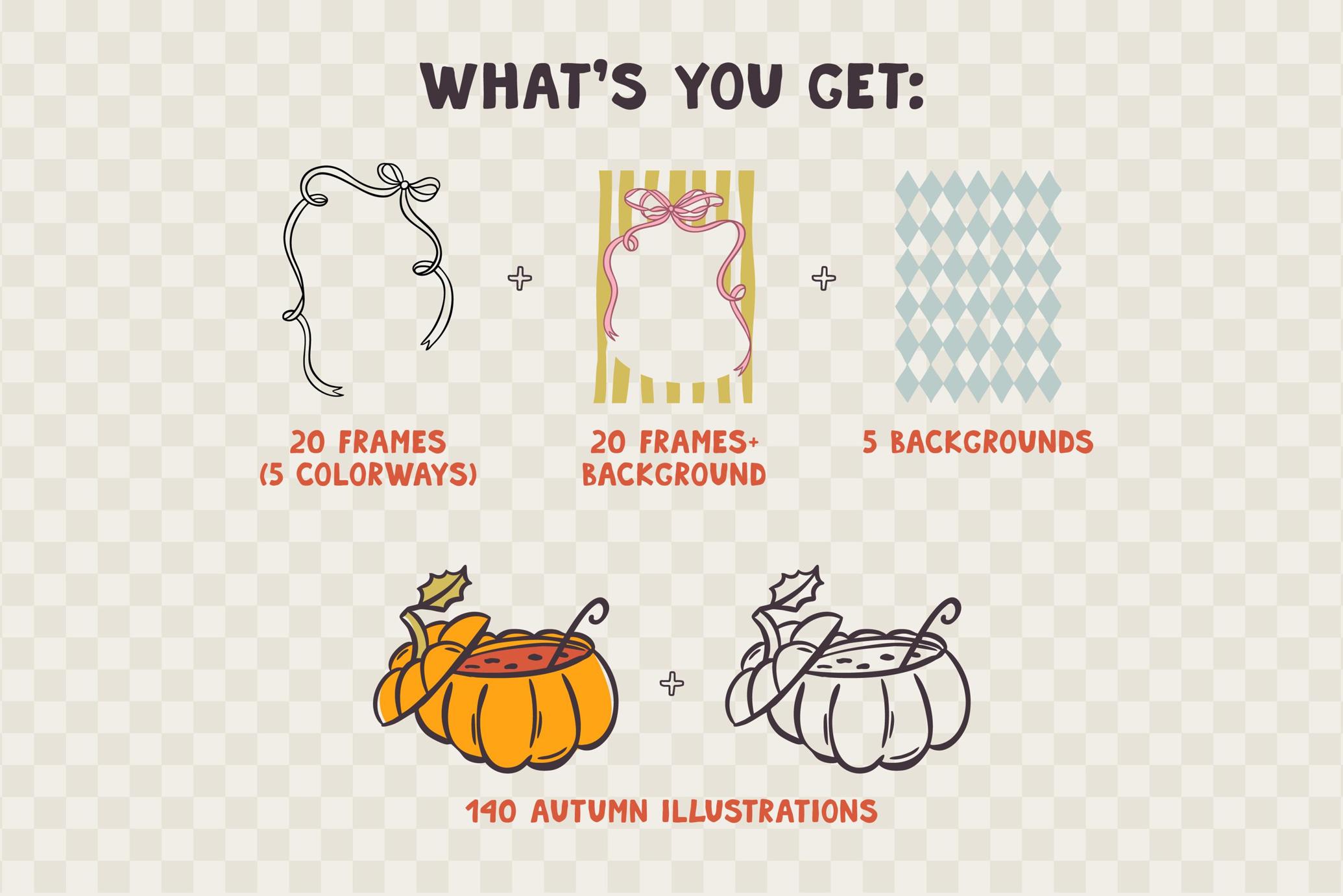 Autumn Holidays Clipart Bundle